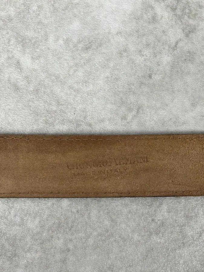 Giorgio Armani AW1986 Giorgio Armani Brown Leather Belt Size ONE SIZE - 7 Thumbnail