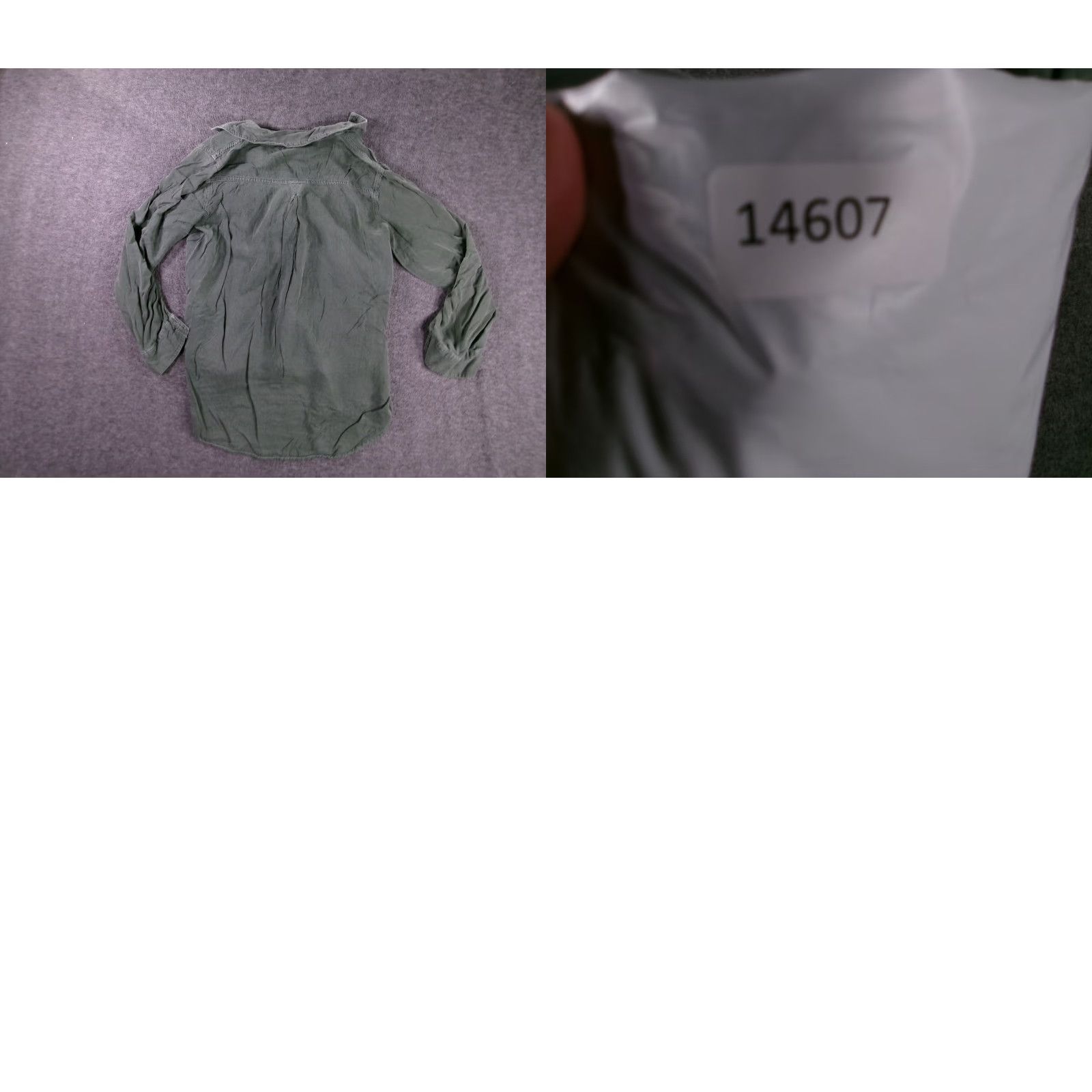 Vintage Rock & Republic Shirt Women Medium Washed Green Long Sleeve Button-Up Tunic Casual Vintage: Army Pattern Size M / US 6-8 / IT 42-44 - 8 Thumbnail