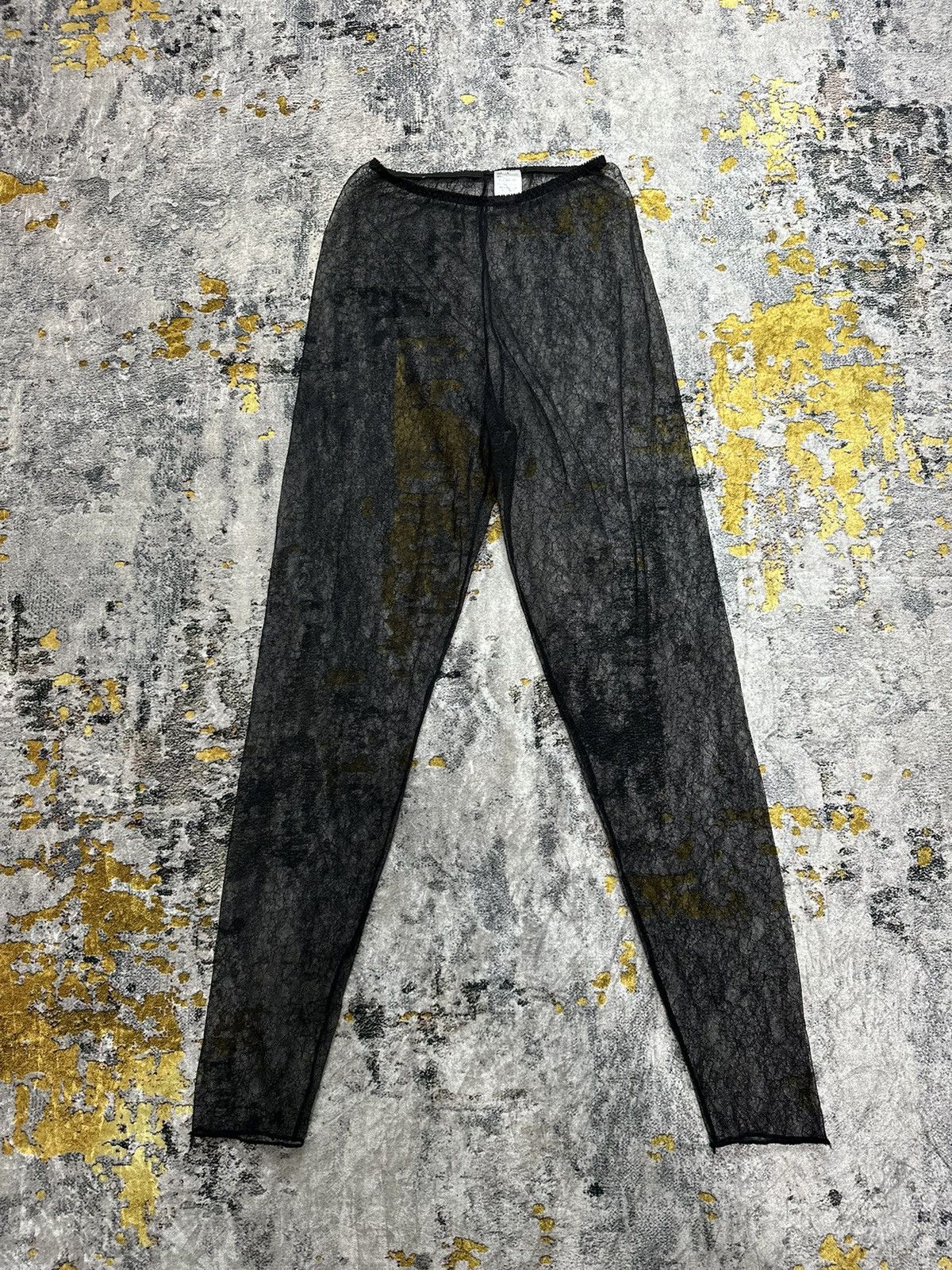 Other Japanese Jean Paul Gaultier Style Black Sheer Mesh Pants Size 26" / US 2 / IT 38 - 1 Thumbnail