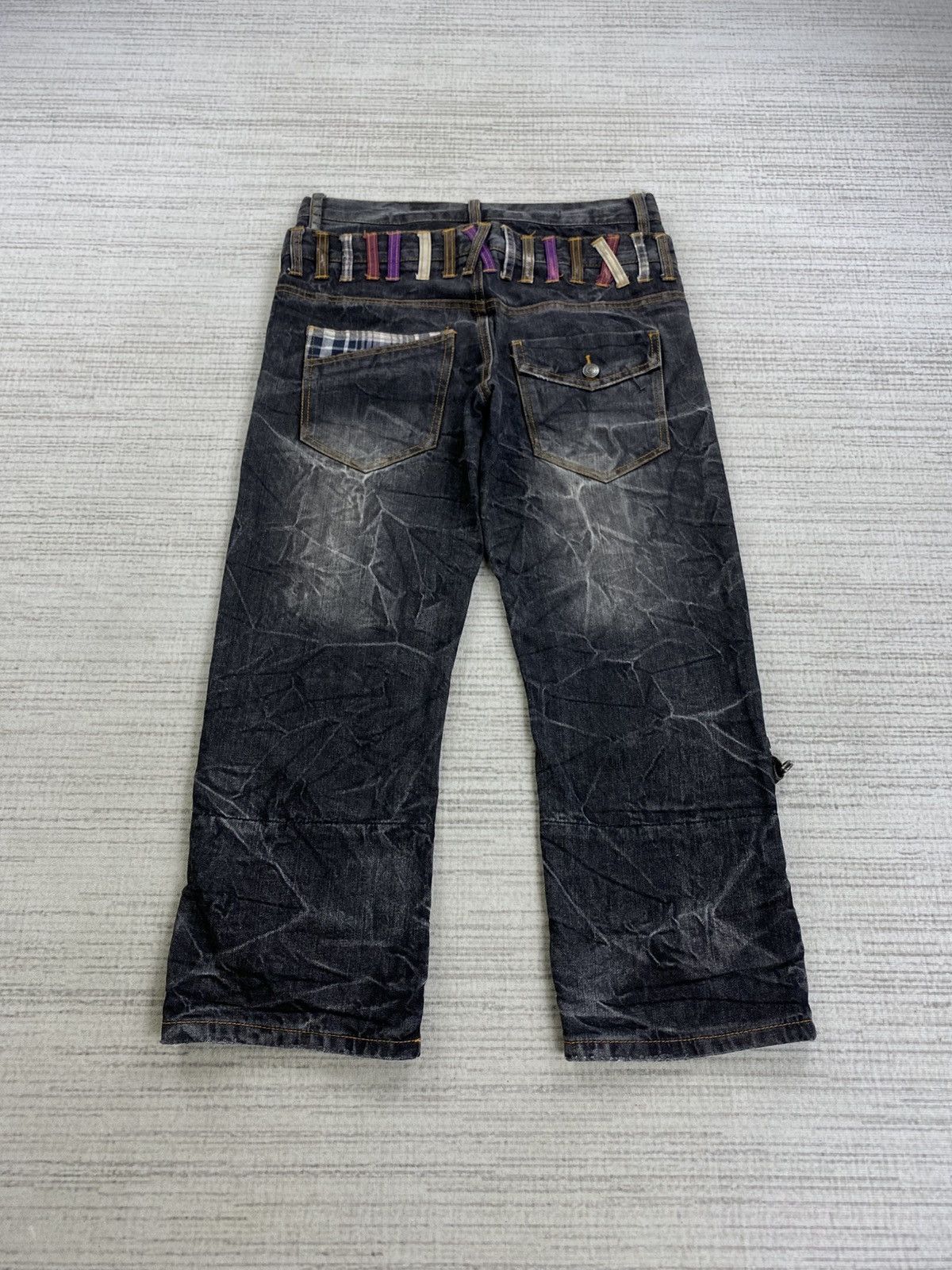 Hysteric Glamour Vintage Barcedos Double Waist Distressed Denim Pants Size US 31 - 2 Thumbnail