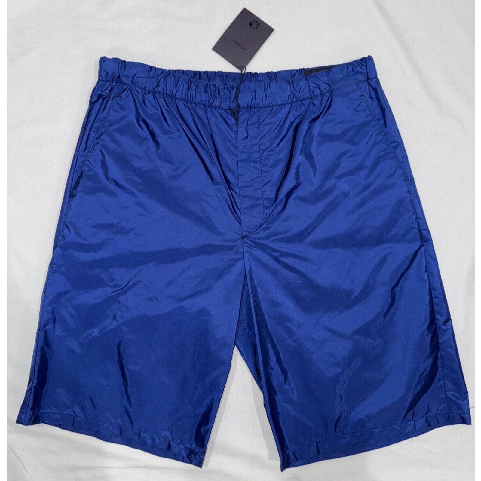 Prada Prada Re-Nylon Blue Nylon Triangle Pocket Classic Bermuda Size US 32 / EU 48 - 2 Thumbnail
