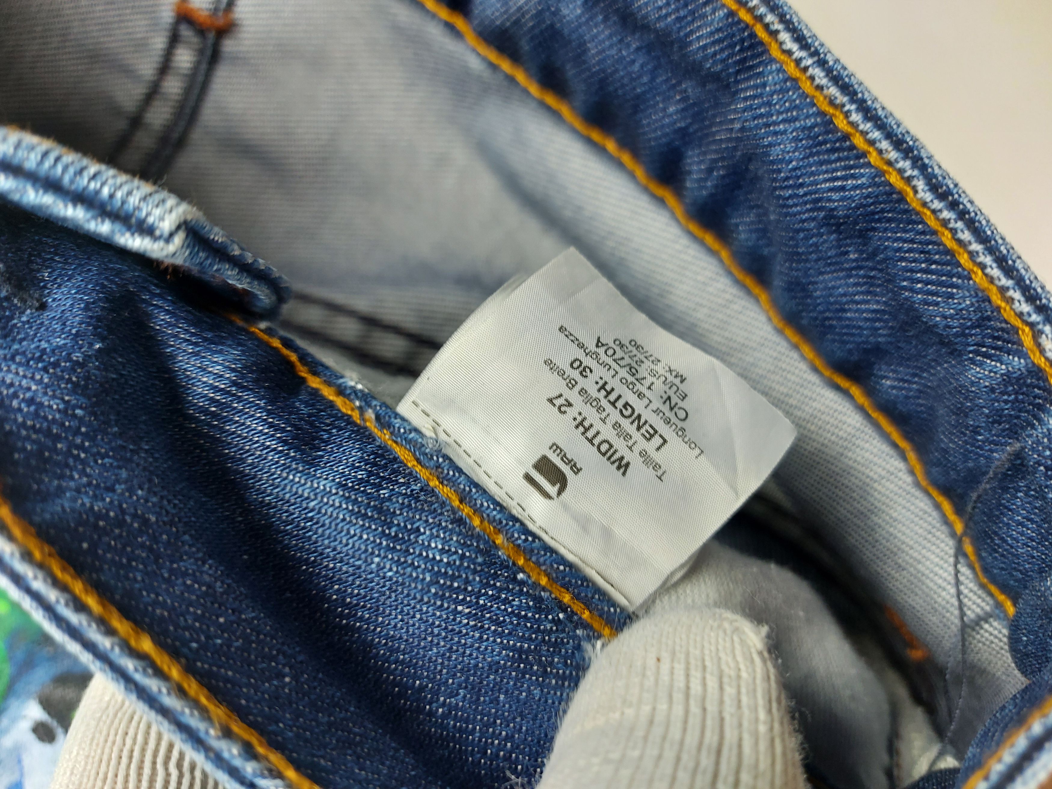 G-Star × Vintage Vintage G-star Custom Printed Denim Jeans Pants Size US 27 - 7 Thumbnail