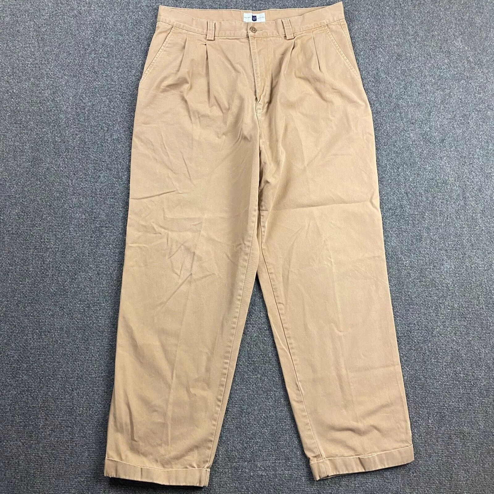 Gap × Vintage Vintage Gap Pants Men's 35x30 Chino Tapered Y2K Distressed Size US 35 - 1 Thumbnail
