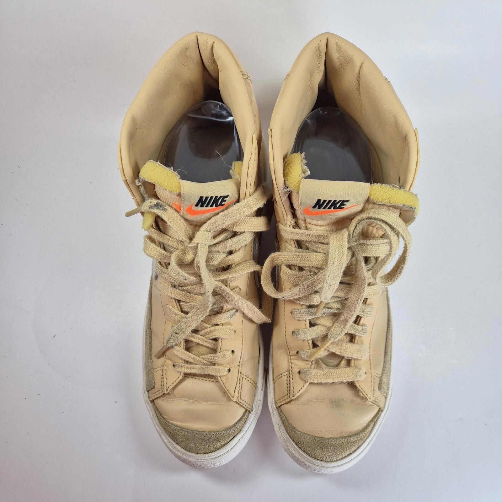 Nike Nike Womens 9 Blazer High Top Sneakers Tan Pink Faux Leather Size US 9 / IT 39 - 6 Thumbnail