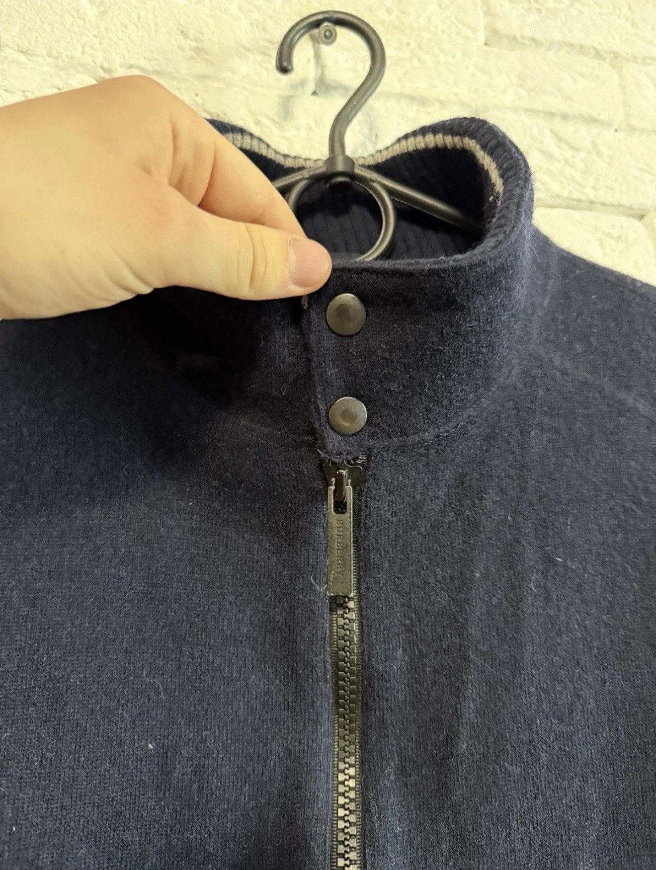 Burberry Vintage Burberry Wool Bomber Jacket Nova Check Sz L "8" Size US L / EU 52-54 / 3 - 3 Thumbnail