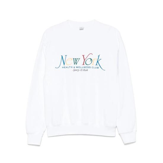 Sporty & Rich SPORTY & RICH Women Tops ST071622034WH WHITE Size L / US 10 / IT 46 - 1 Thumbnail