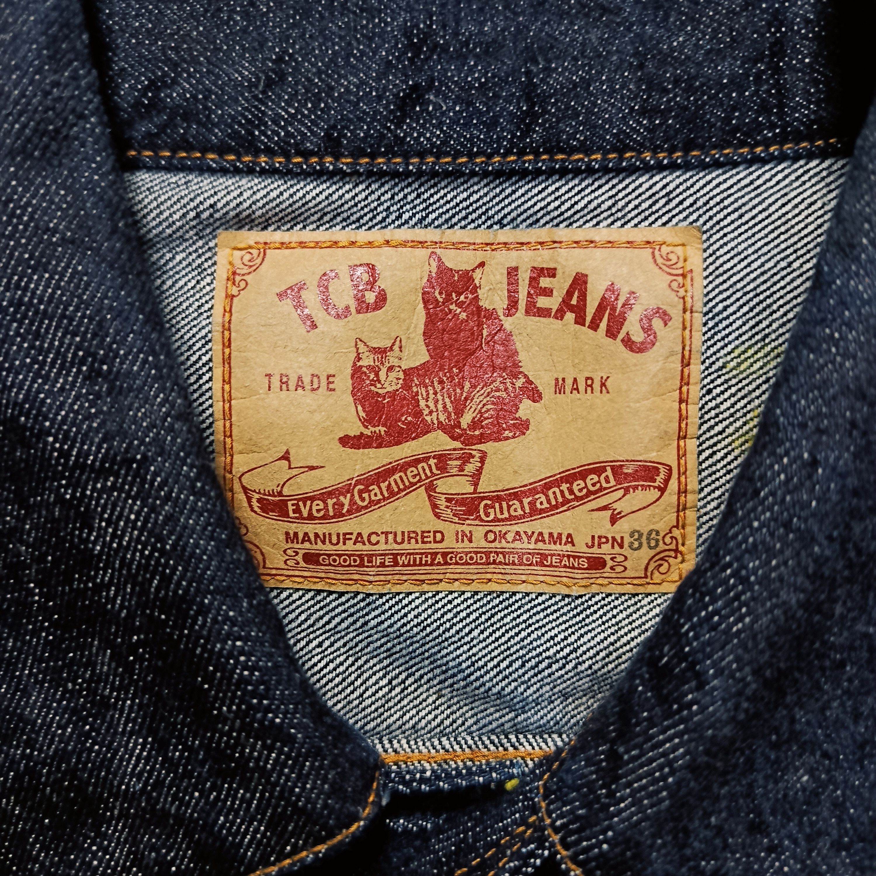 TCB Jeans TCB Jeans Type II Selvedge Denim Jacket Japan Size US S / EU 44-46 / 1 - 9 Thumbnail