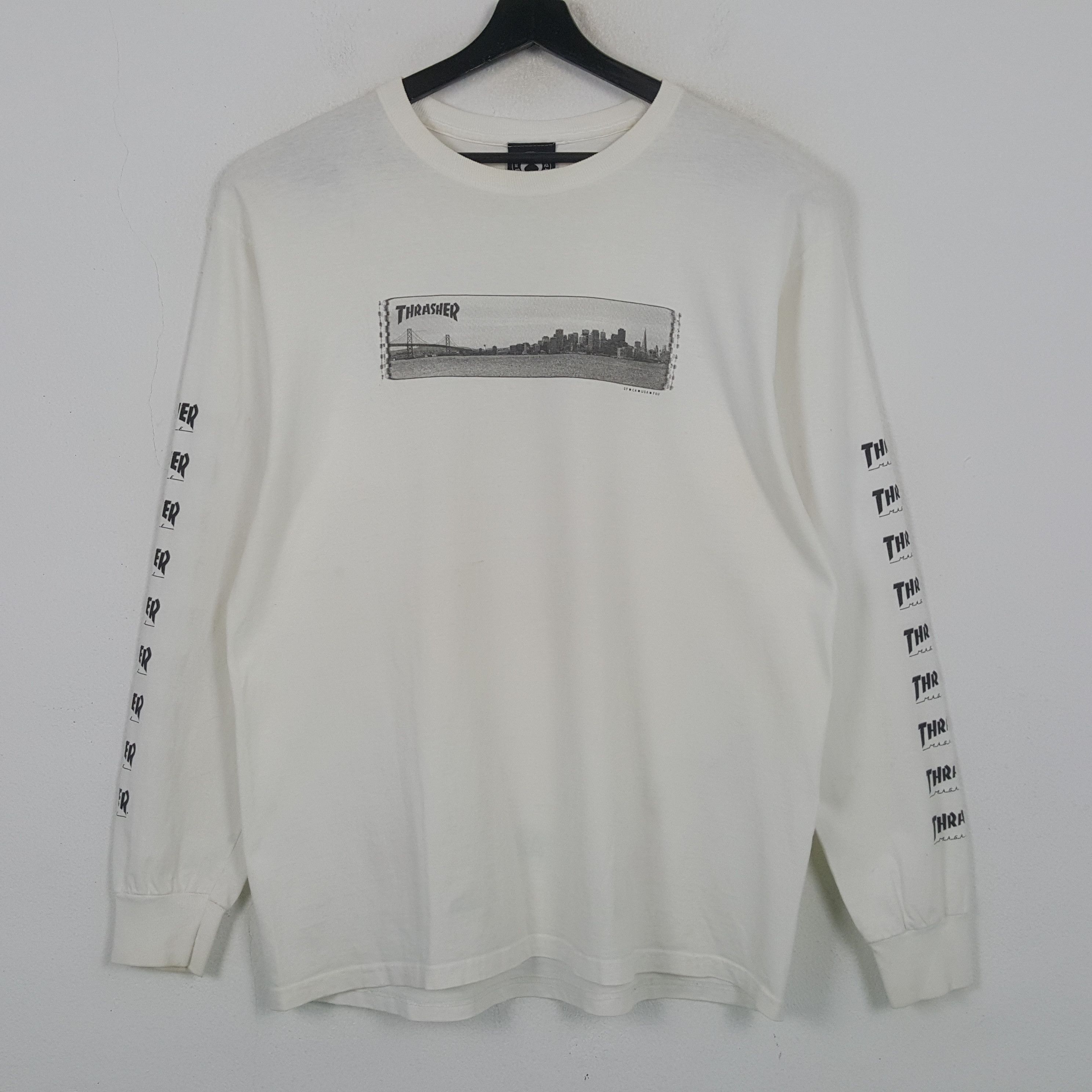 Thrasher Thrasher Skateboard Style Rare Tshirt 32 Size US L / EU 52-54 / 3 - 3 Thumbnail