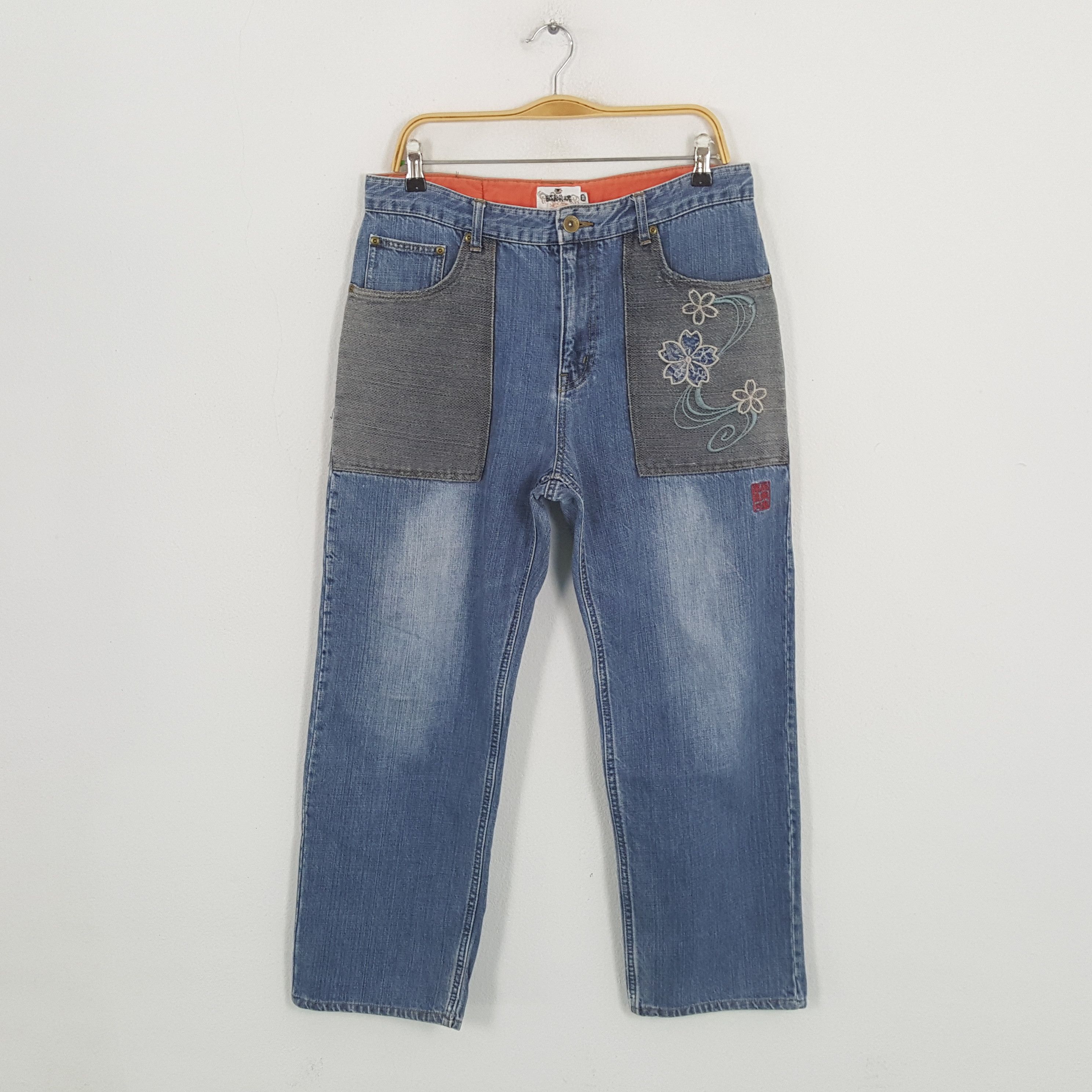 Japanese Brand × Vintage Vintage KARAKURI TAMASHI Japanese Fashion Brand Jean Size US 33 - 4 Thumbnail