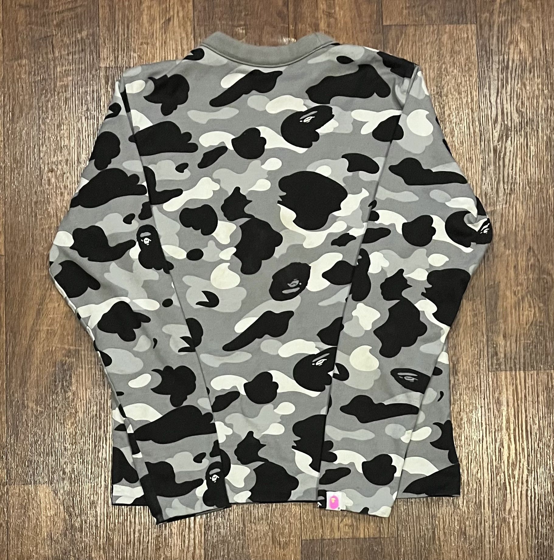Bape Bape long sleeve camo reversible tee shirt Size S / US 4 / IT 40 - 2 Thumbnail