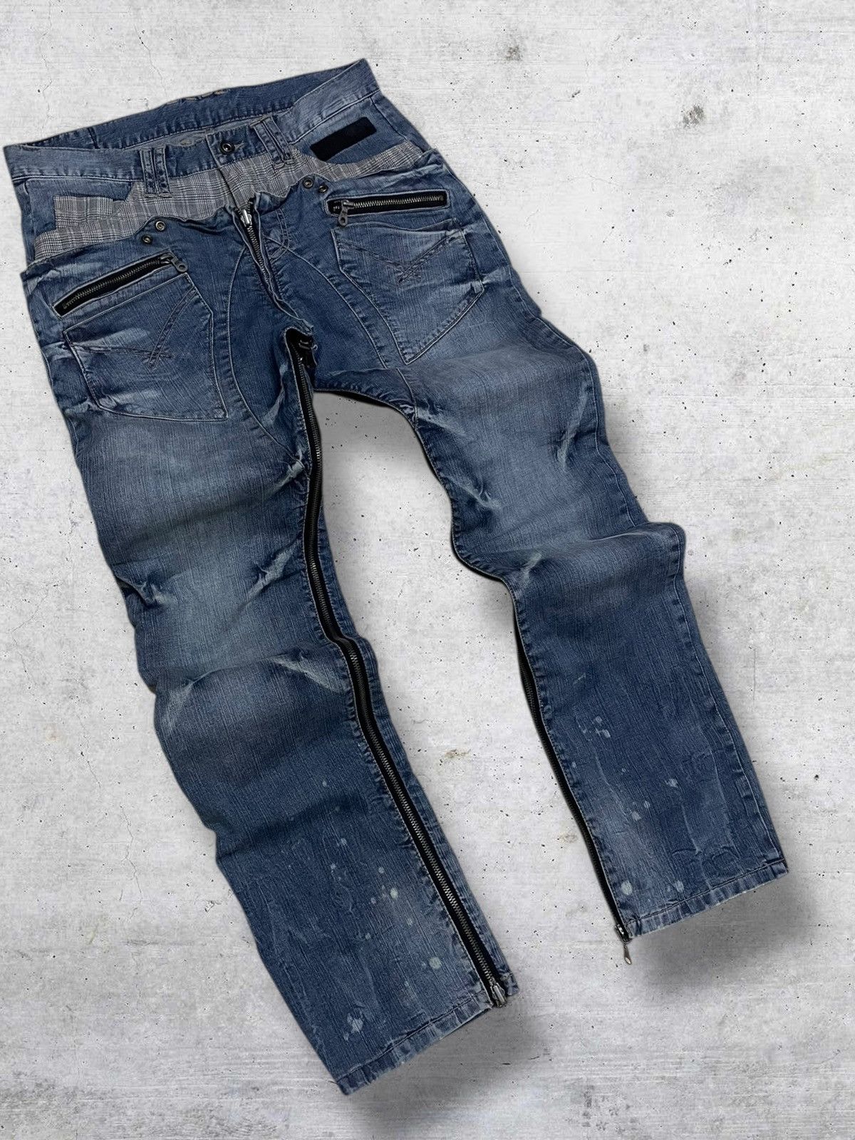 PPFM VINTAGE PPFM DESIGNER JAPAN ARCHIVE ANARCHY REVERSIBLE DENIM Size US 32 / EU 48 - 2 Thumbnail