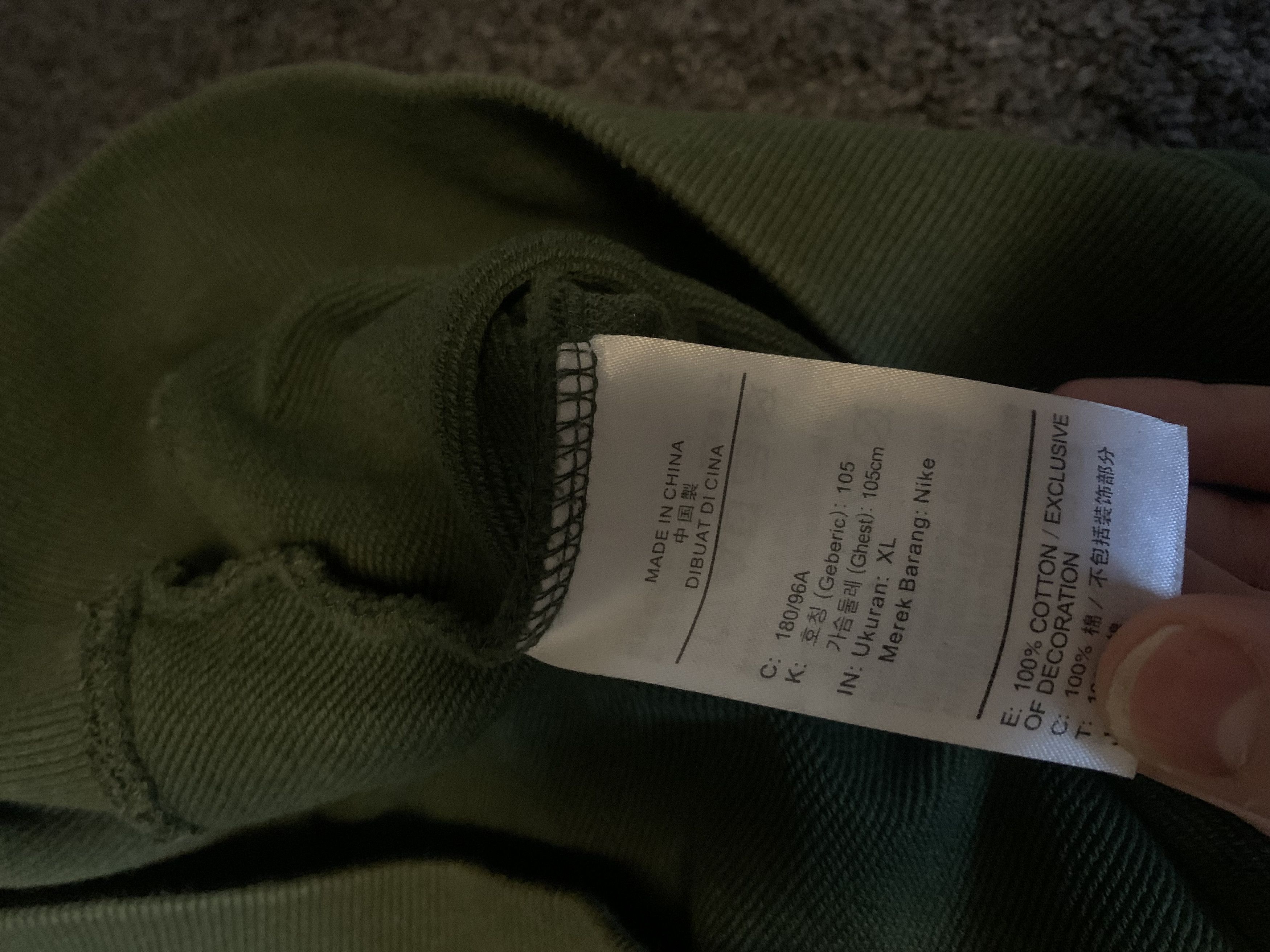 Nike × Vintage Vintage Nike Green Crewneck Size US XL / EU 56 / 4 - 5 Thumbnail