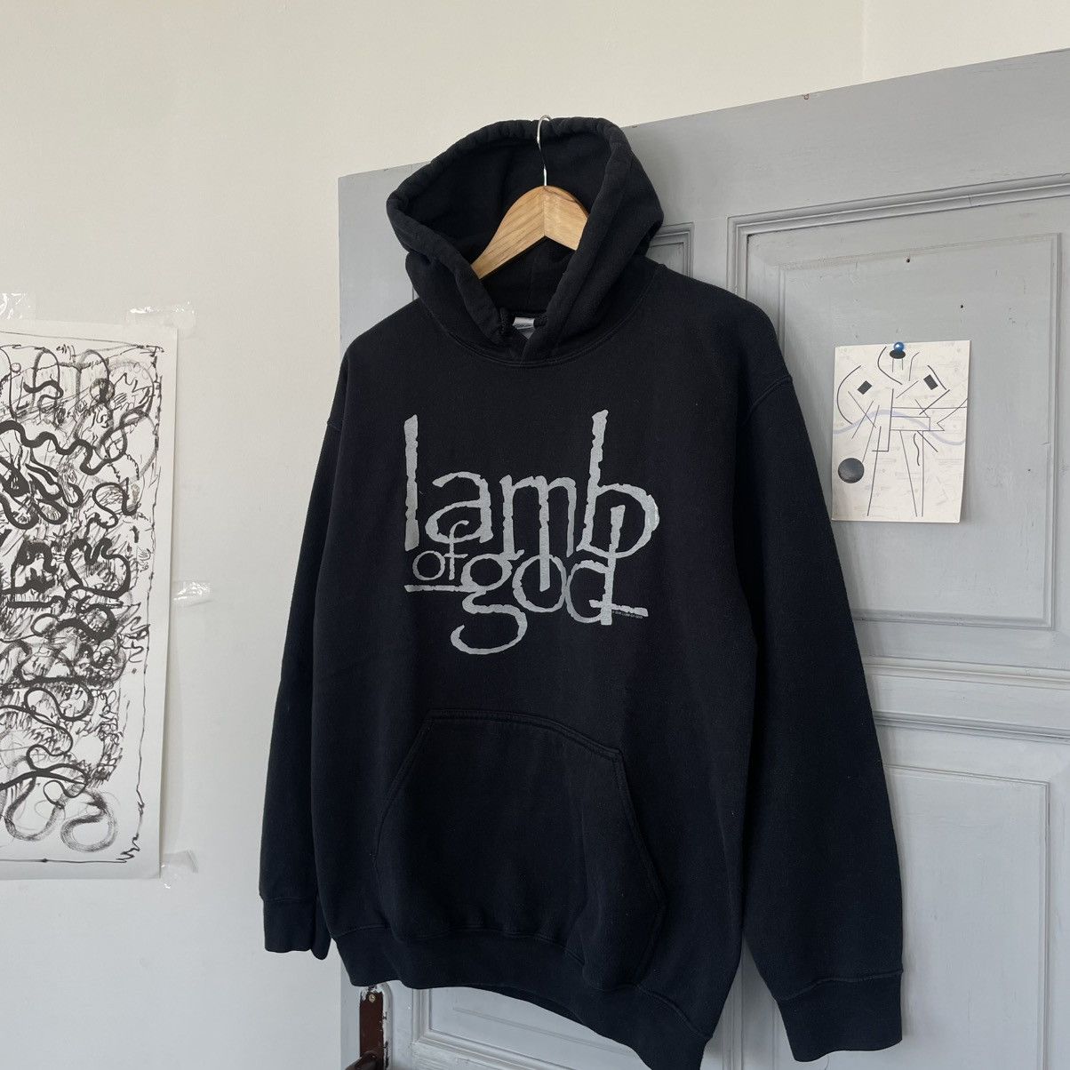 Band Tees Vintage 00’s Lamp Of God True American Metal Hoodie Size US M / EU 48-50 / 2 - 2 Thumbnail
