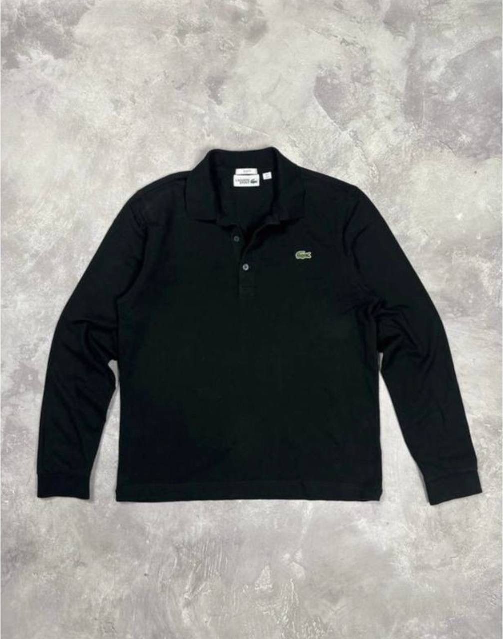 Lacoste Lacoste Black Long Sleeve Polo Shirt – Size M Size US M / EU 48-50 / 2 - 1 Thumbnail