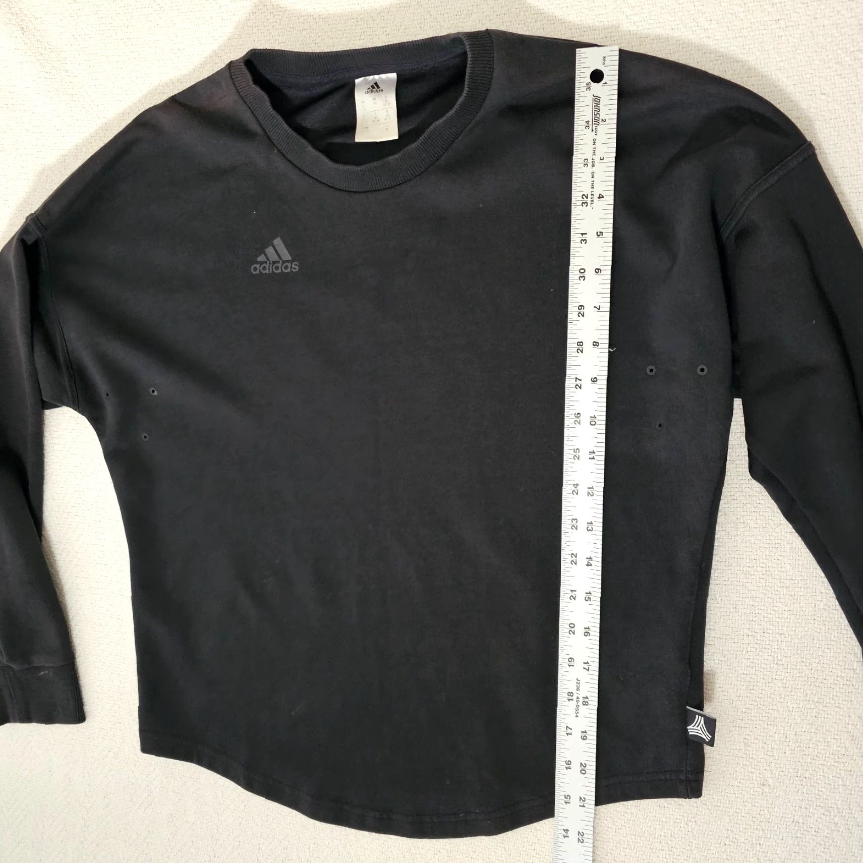 Adidas Adidas XS Black Sweatshirt Tan Try JSY Crewneck Relaxed Fit Vented Size XS / US 0-2 / IT 36-38 - 6 Thumbnail