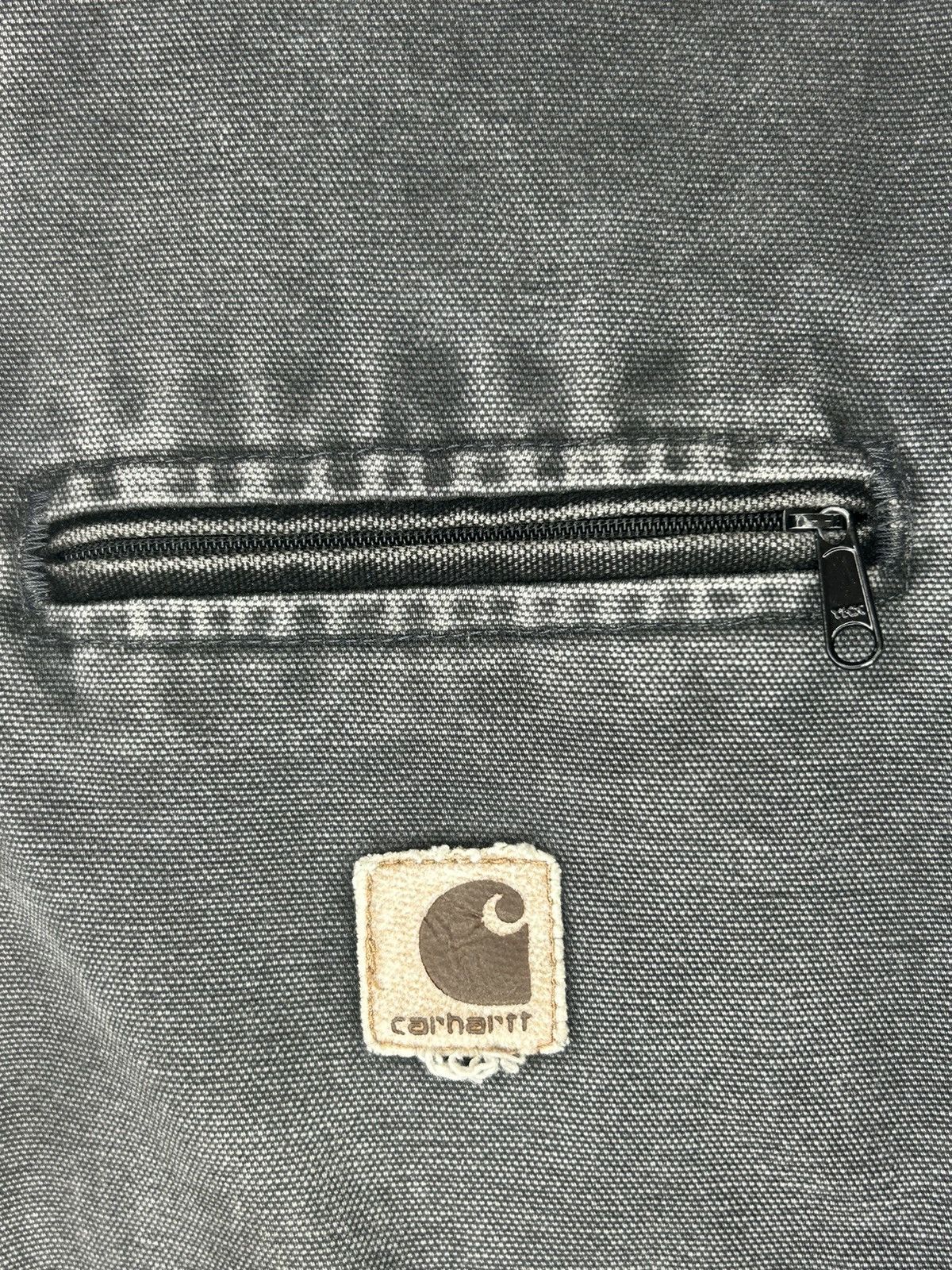 Carhartt × Vintage Vintage Carhartt Detroit Jacket J97 PTL Faded Black 90s Size US L / EU 52-54 / 3 - 3 Thumbnail