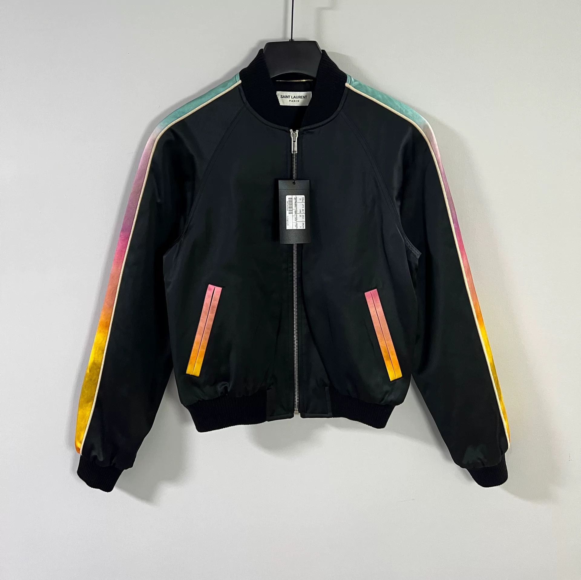 Saint Laurent Paris Saint Laurent Black Bomber Jacket Size S / US 4 / IT 40 - 1 Thumbnail