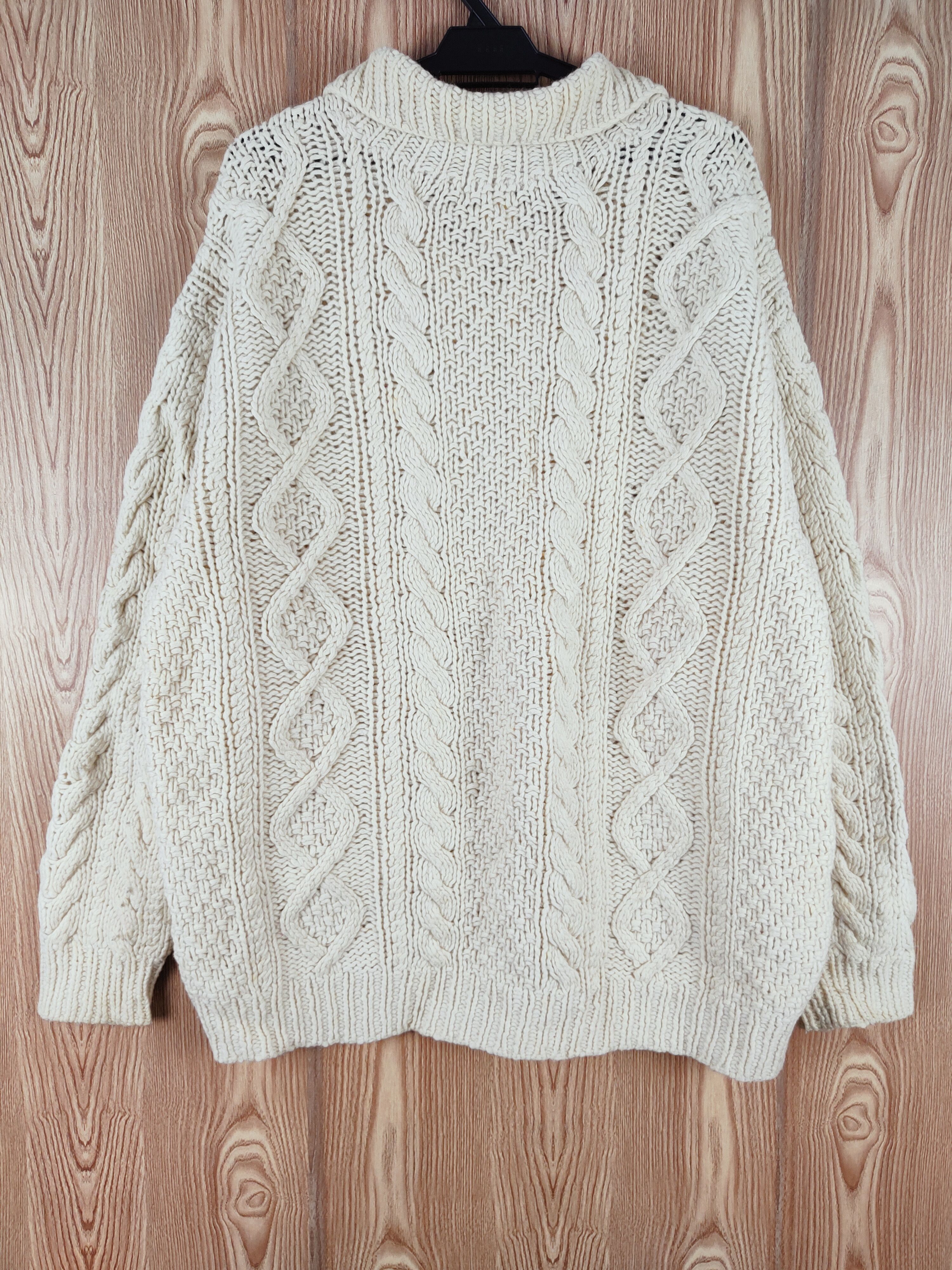 Homespun Knitwear Uniqlo Cream cable Knitwear Sweaters cardigan #W155 Size US XL / EU 56 / 4 - 7 Thumbnail