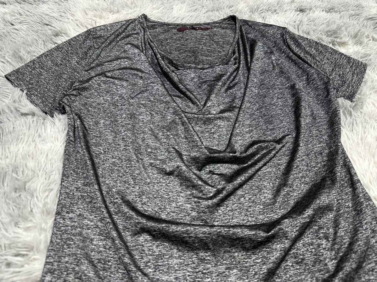 If Six Was Nine 🔥Sick Y2K Seana Silver Draped Shirt Size US L / EU 52-54 / 3 - 5 Thumbnail