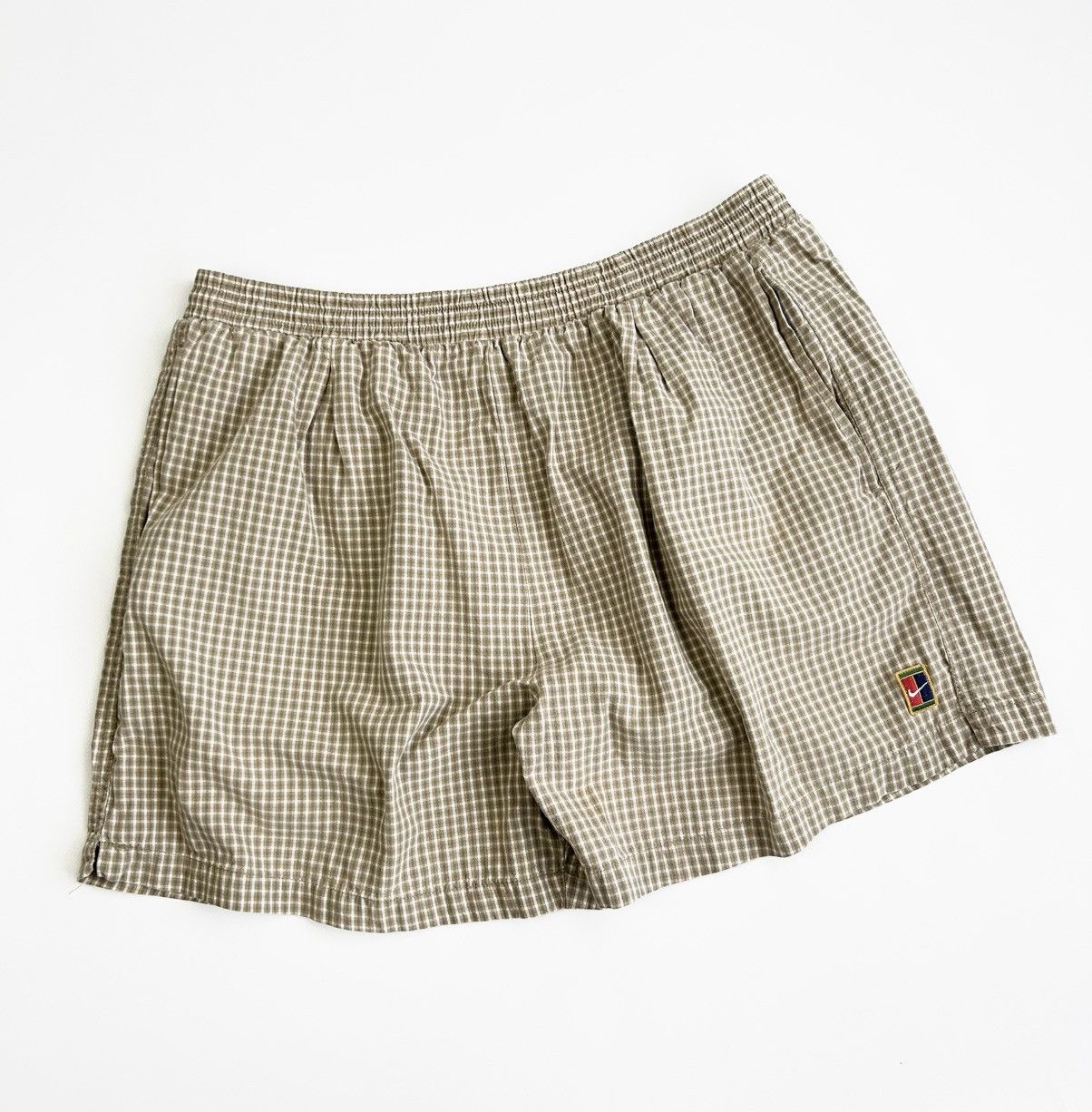 Nike × Vintage Vintage 90s Nike Court Plaid Shorts Size US 36 / EU 52 - 2 Thumbnail