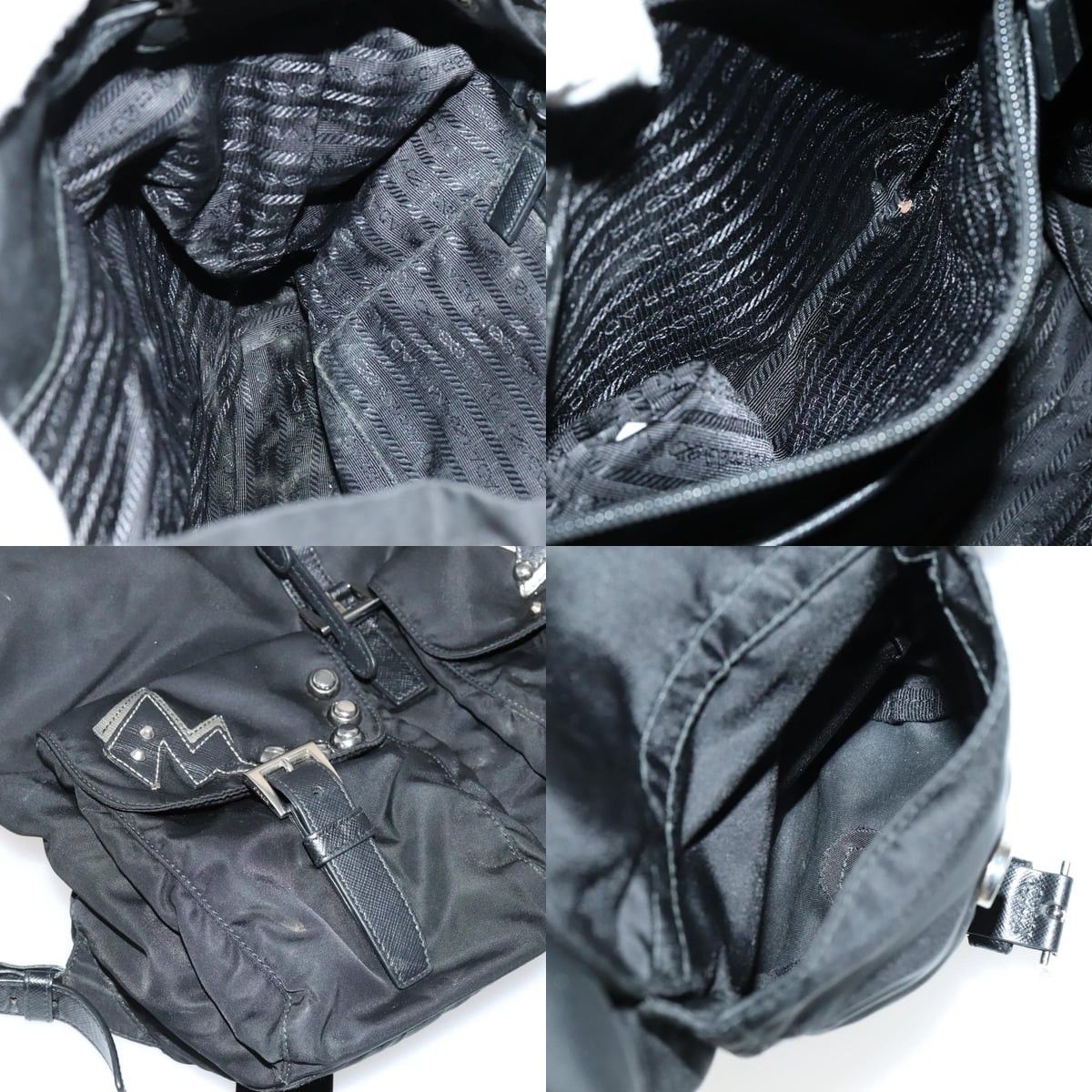 Prada PRADA Backpack Nylon Black Size ONE SIZE - 13 Thumbnail