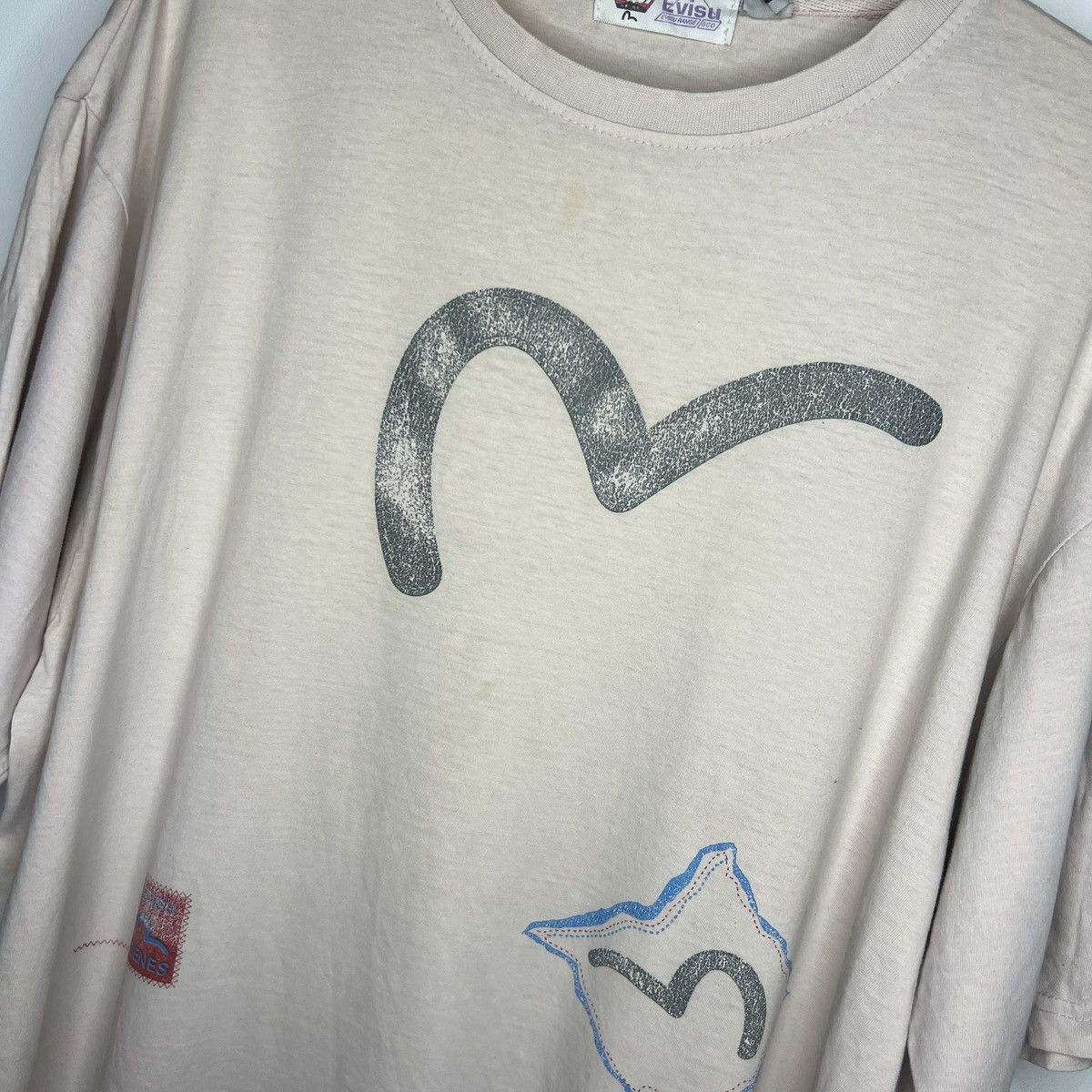 Evisu × Japanese Brand × Vintage Vintage 90s Evisu Big Logo Tee Tshirt Size US XL / EU 56 / 4 - 4 Thumbnail