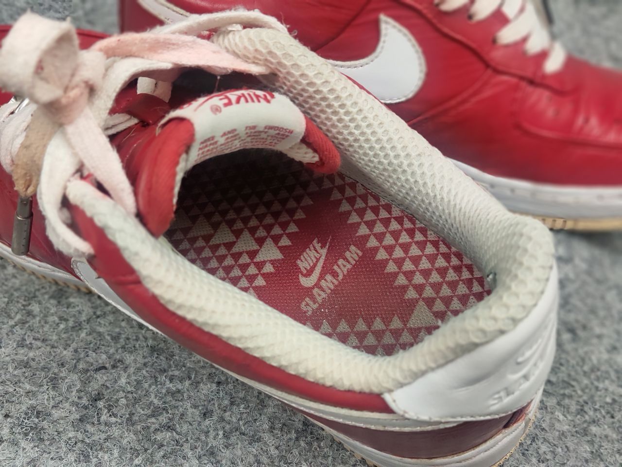 Nike Vintage Nike Air Force Slam Jam Varsity red Supreme sneakers Size US 7 / EU 40 - 25 Thumbnail