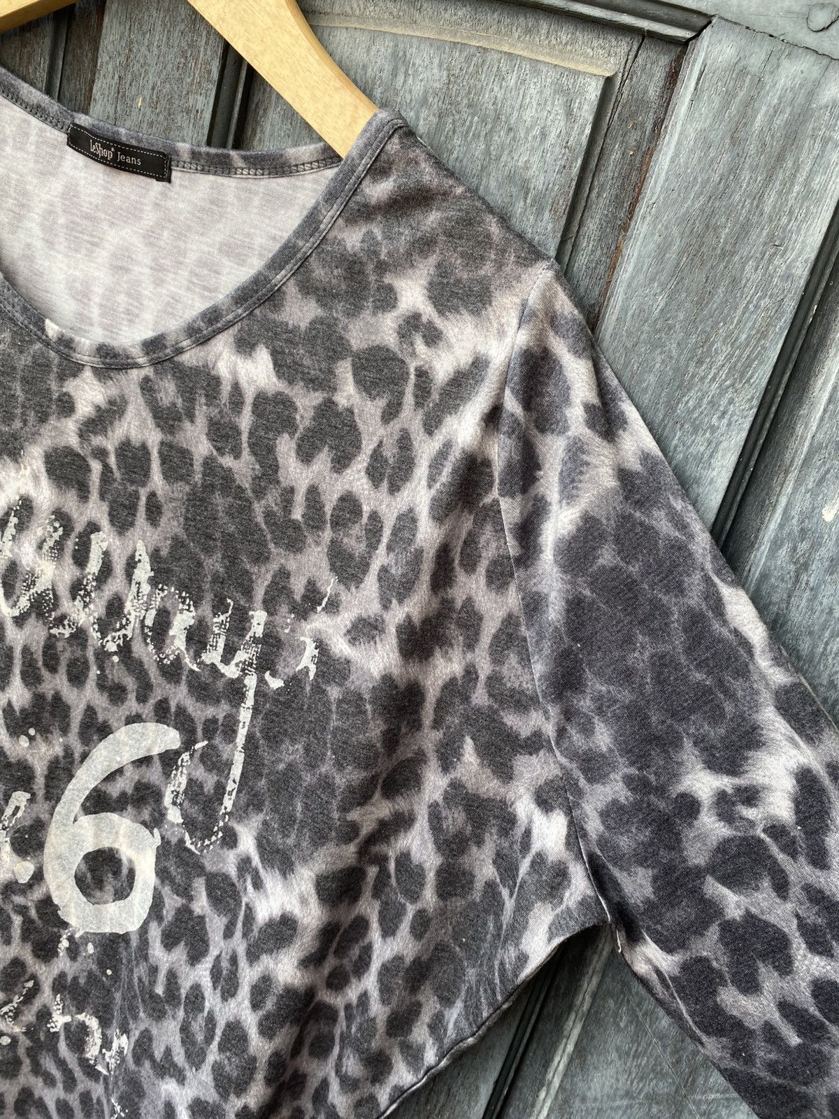 Japanese Brand LeShop Jeans Grunge Style Leopard Print Rhinestone Japanese Size S / US 4 / IT 40 - 5 Thumbnail