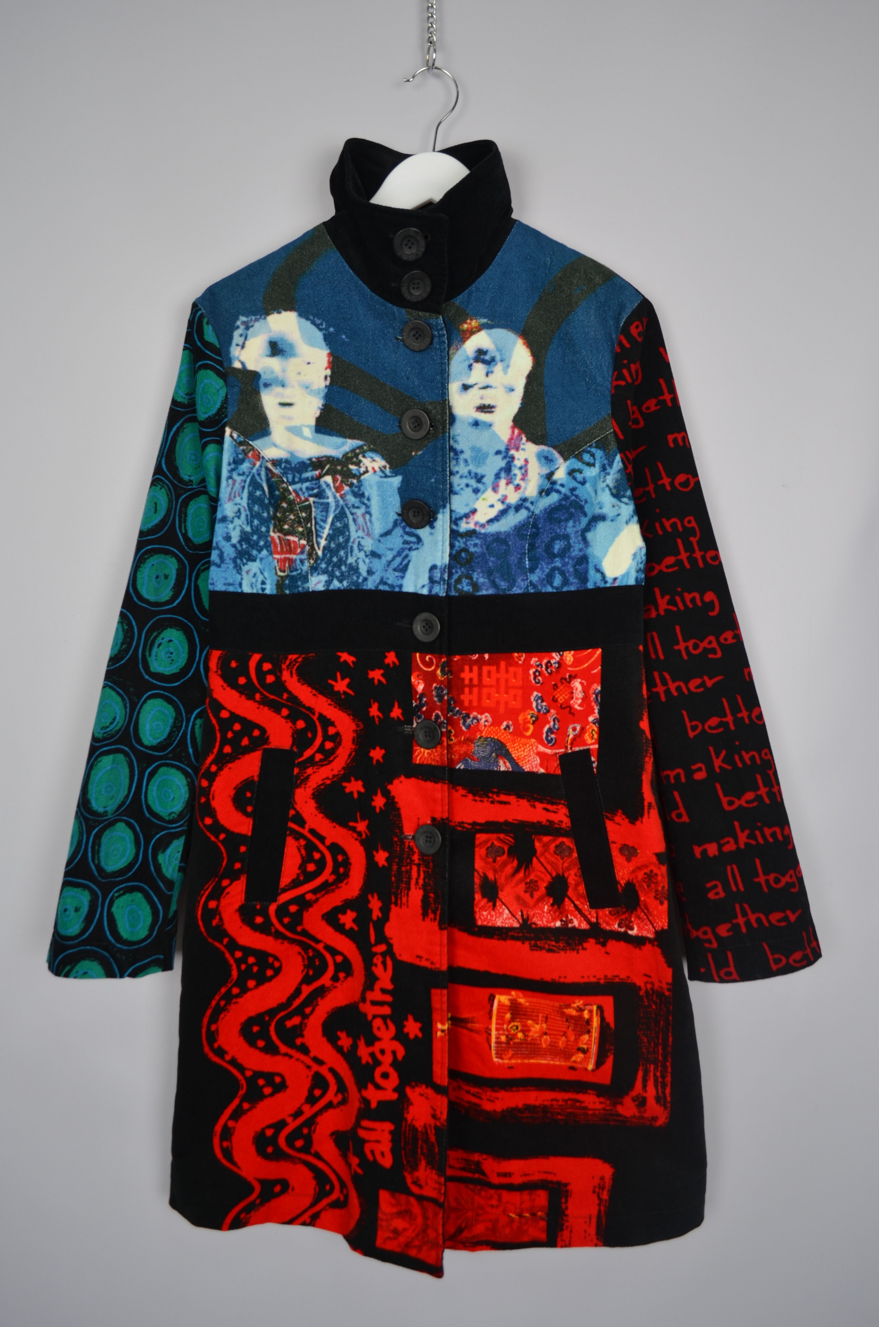 Desigual Desigual Multicolored Printed Jacket Coat Size 42/L Designer Size L / US 10 / IT 46 - 15 Thumbnail