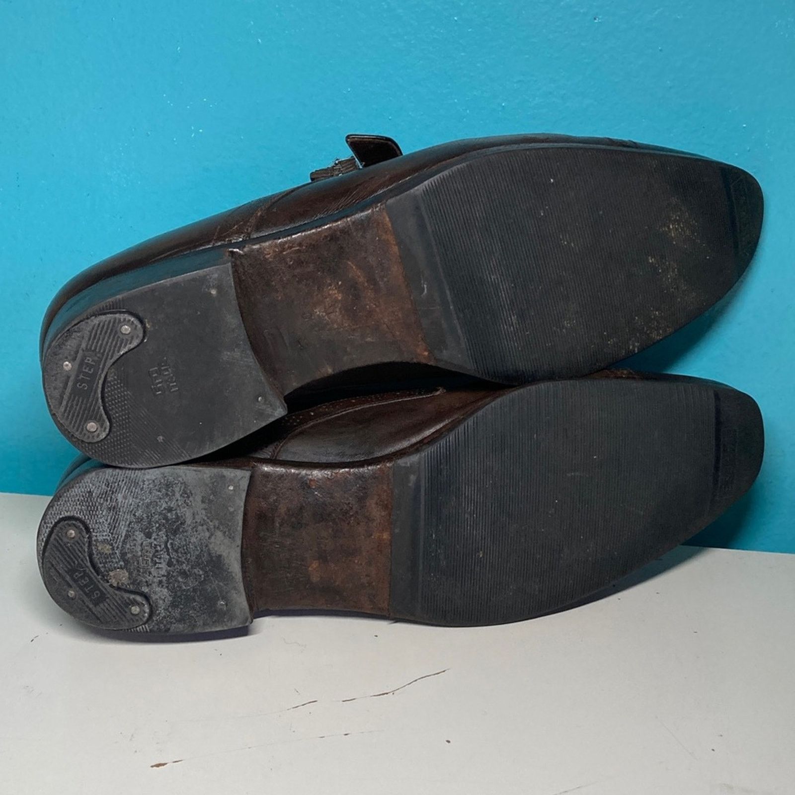 Salvatore Ferragamo Men’s Size 11 Ferragamo Shoes Brown Leather - FLAWS and WEAR Size US 11 / EU 44 - 13 Thumbnail