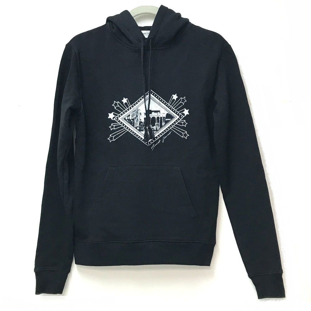 Saint Laurent Paris Saint Laurent Paris 605507 Jardin Majorelle Roudi Pullover Hooded Sweatshirt Cotton Men Size US XS / EU 42 / 0 - 1 Thumbnail