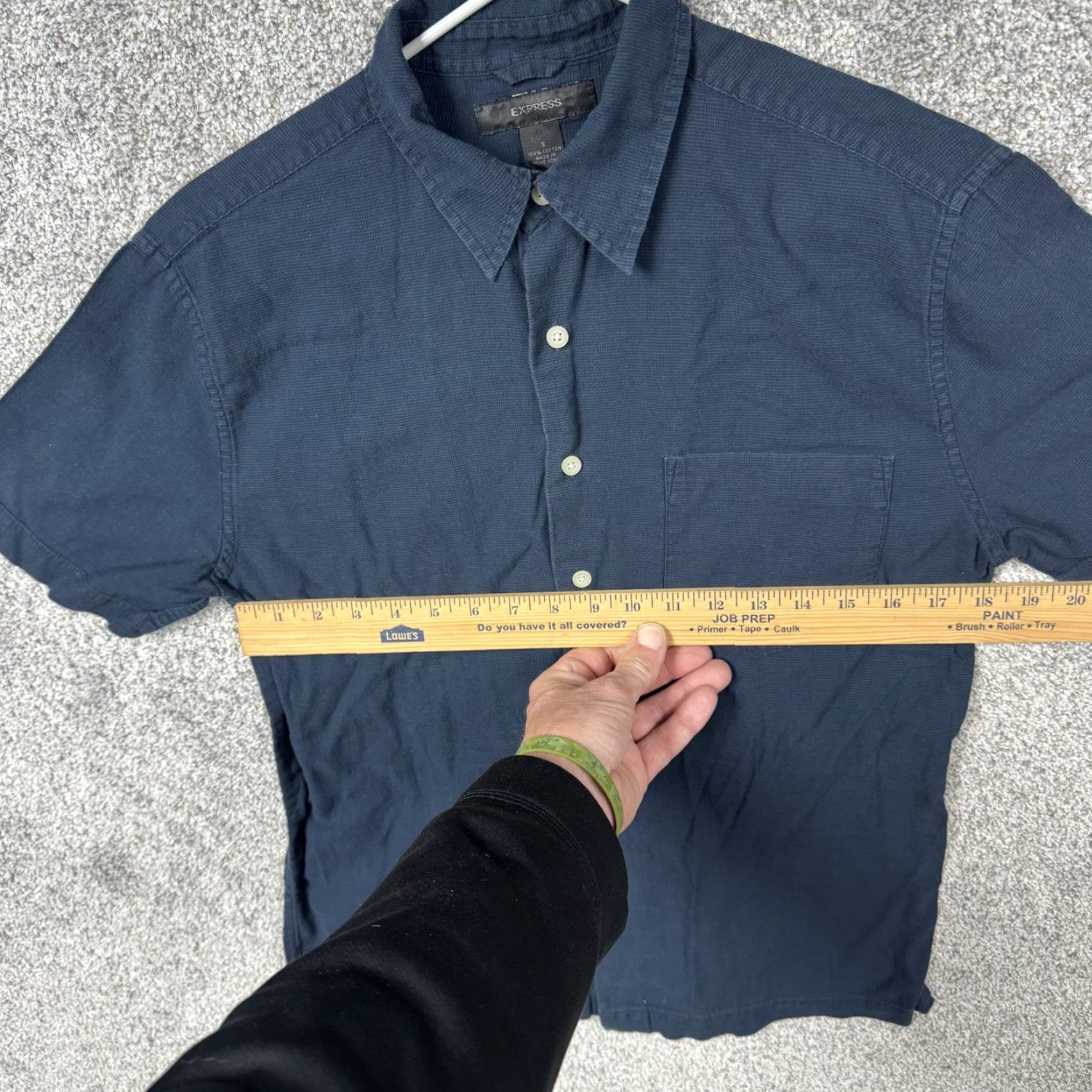 Express VINTAGE Express Shirt Mens S Blue Hipster Indie Classic Casual Downtown Size US S / EU 44-46 / 1 - 3 Thumbnail