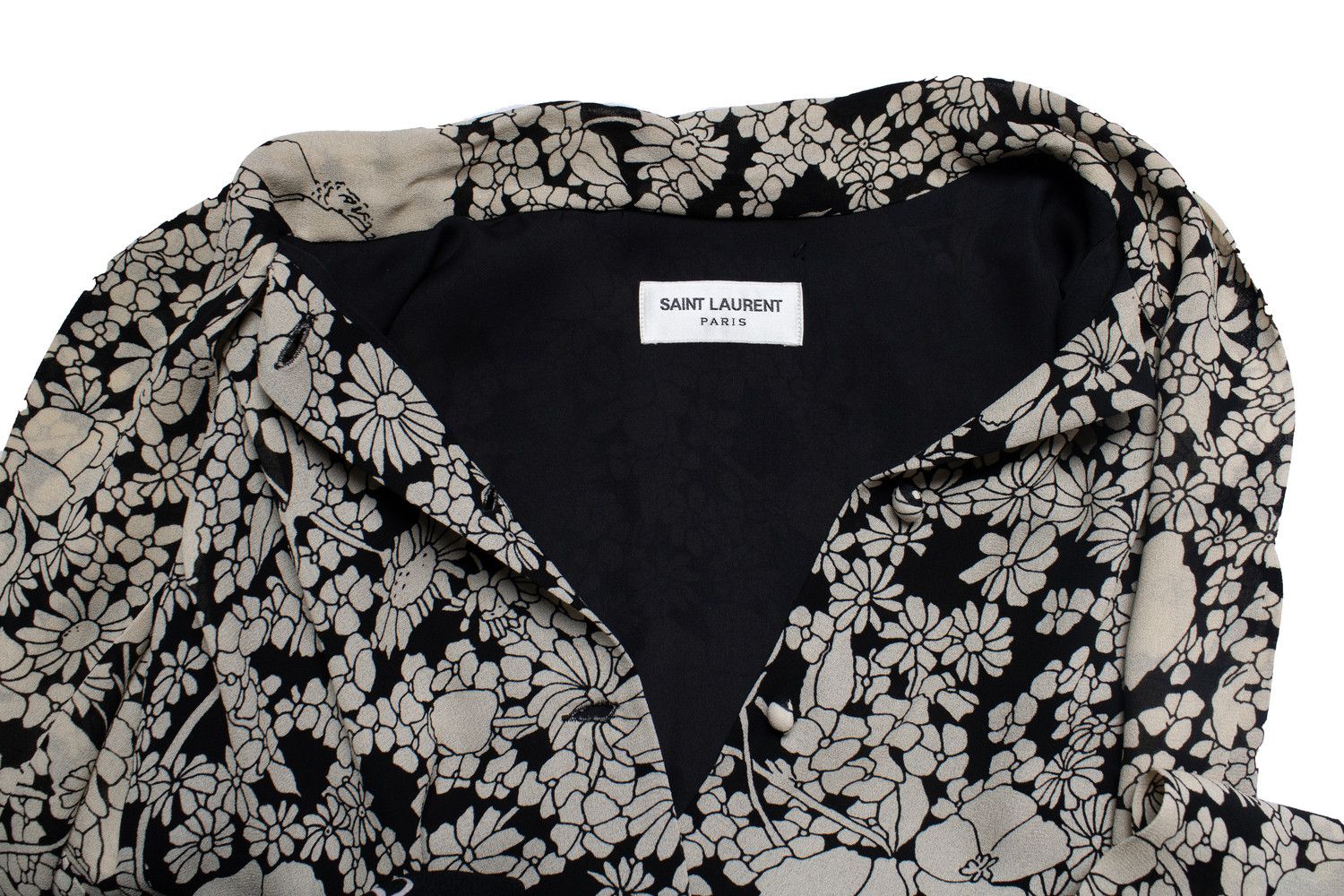 Saint Laurent Paris Saint laurent, floral print dress with buttons Size S / US 4 / IT 40 - 8 Thumbnail