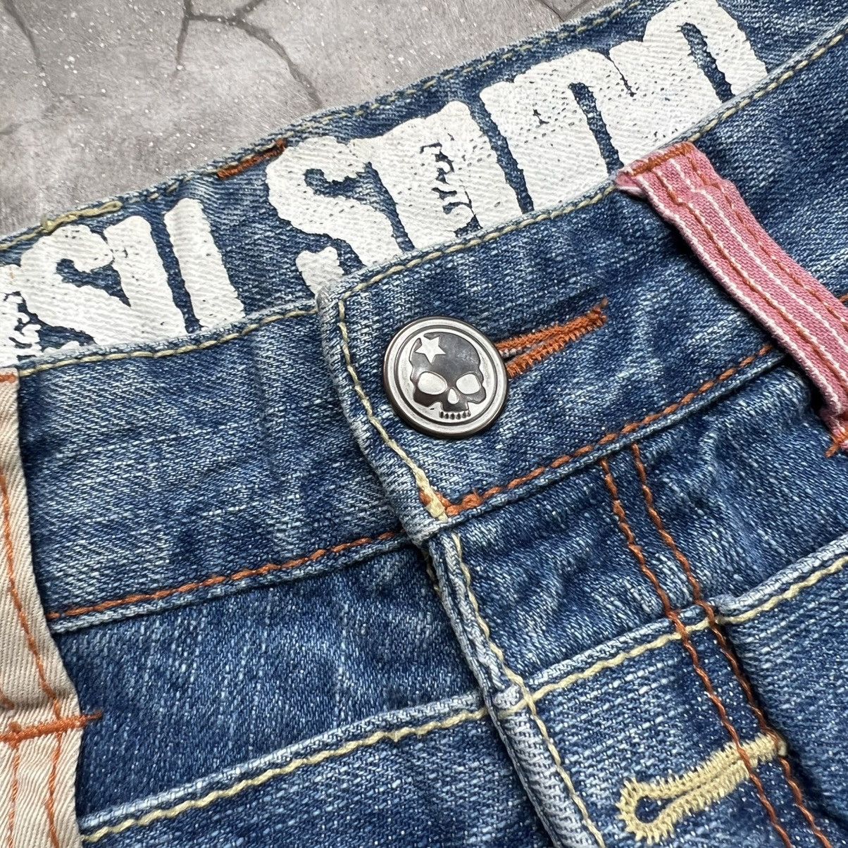 Hysteric Glamour 2000s Ba-Tsu Studio Vkei Style Double Waist Faded Jeans Size US 28 / EU 44 - 8 Thumbnail