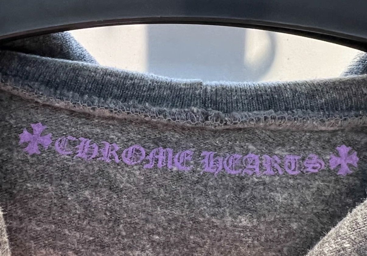 Chrome Hearts Chrome Hearts Gray Hoodie with Purple T-Bar Zipper Size US S / EU 44-46 / 1 - 5 Thumbnail