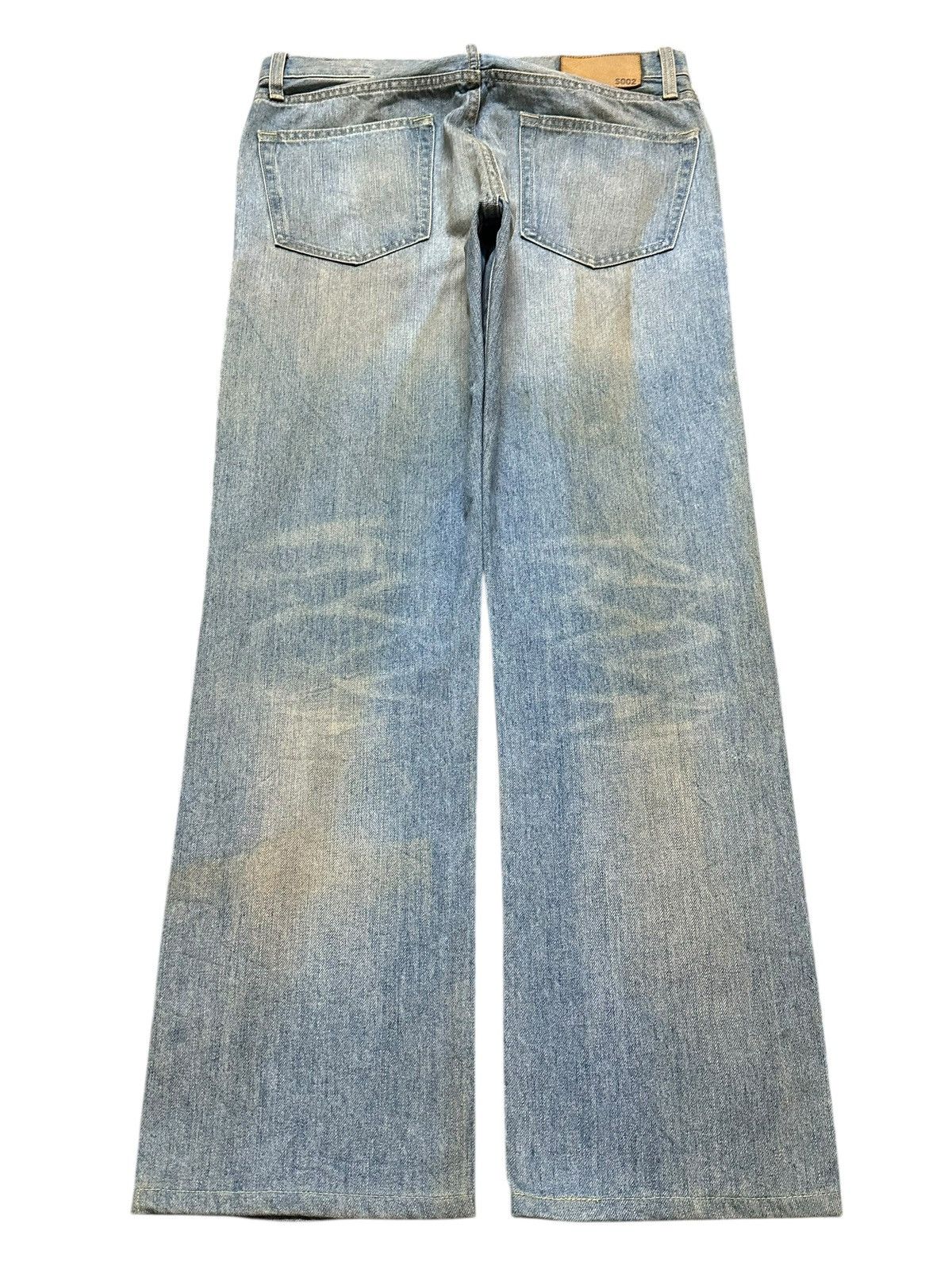 Uniqlo Vintage Y2K Japanese Uniqlo Mud Wash Faded Straight Loose Size US 31 - 2 Thumbnail