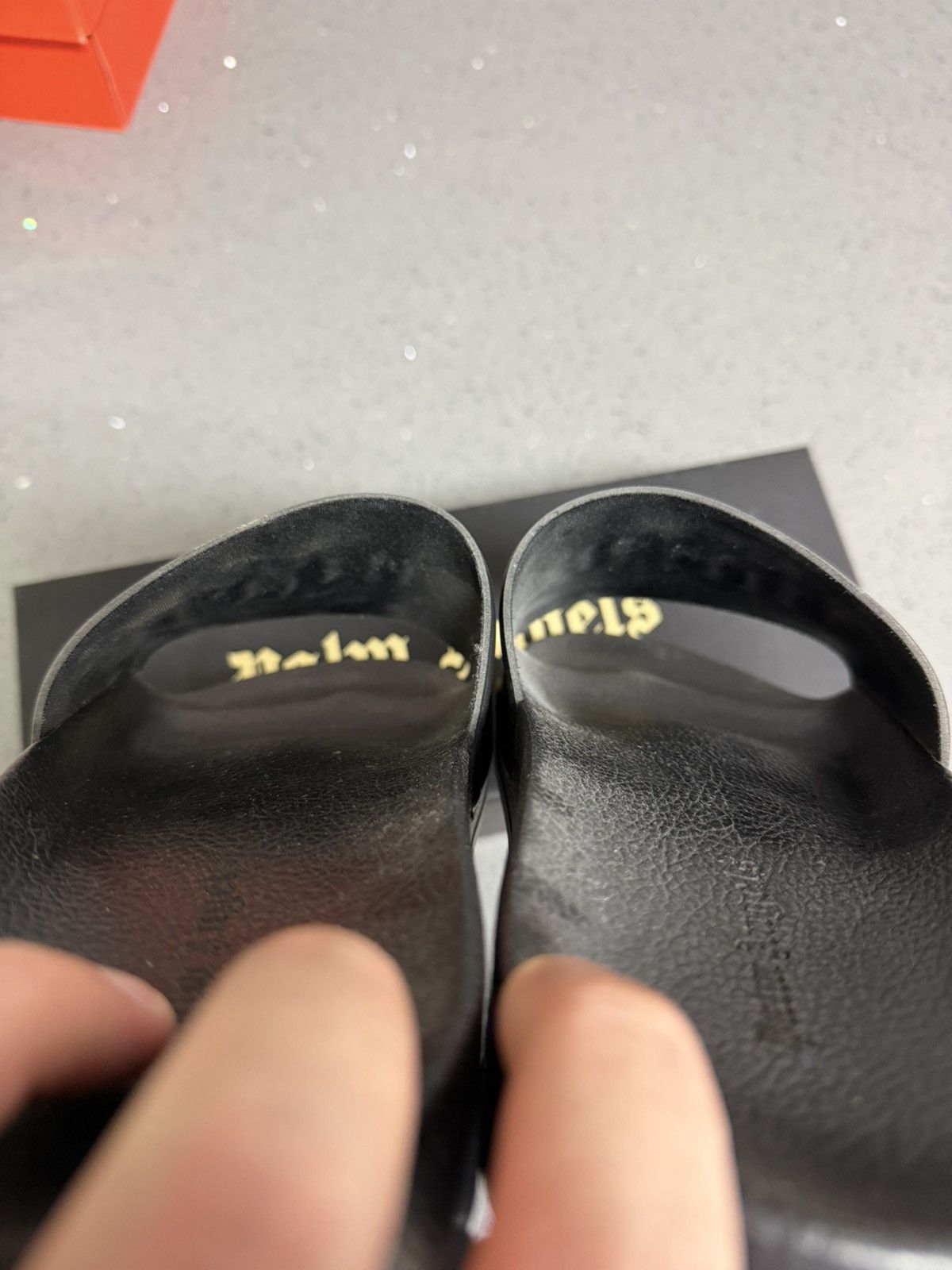 Palm Angels Palm Angels Pool Slides 12US / 46EU Size US 12 / EU 45 - 5 Thumbnail