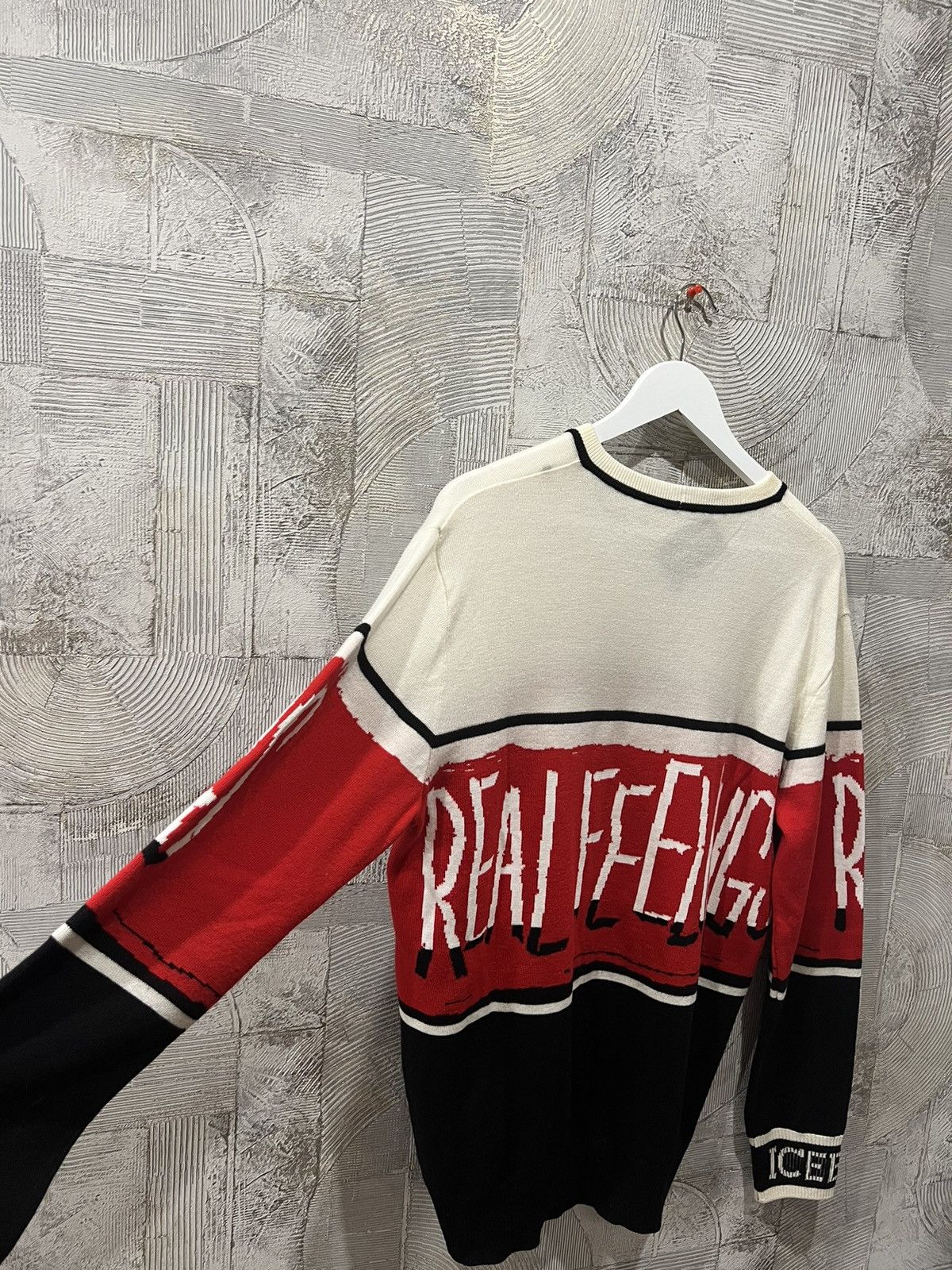 Iceberg 💰Very Rare💰 Iceberg “Real Feelings” wool sweater crew neck Size US L / EU 52-54 / 3 - 7 Thumbnail