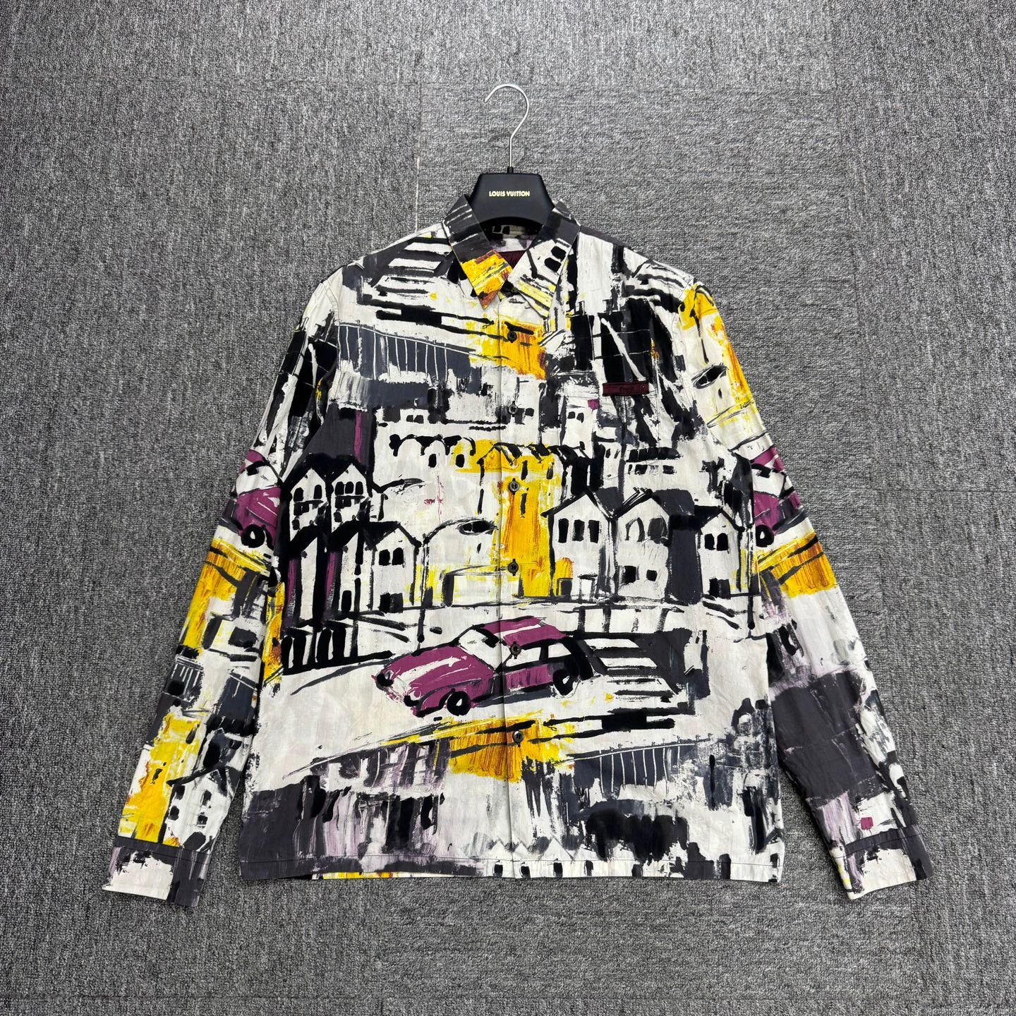 Prada Prada Oil Shirt 38 98 New Size US S / EU 44-46 / 1 - 1 Thumbnail