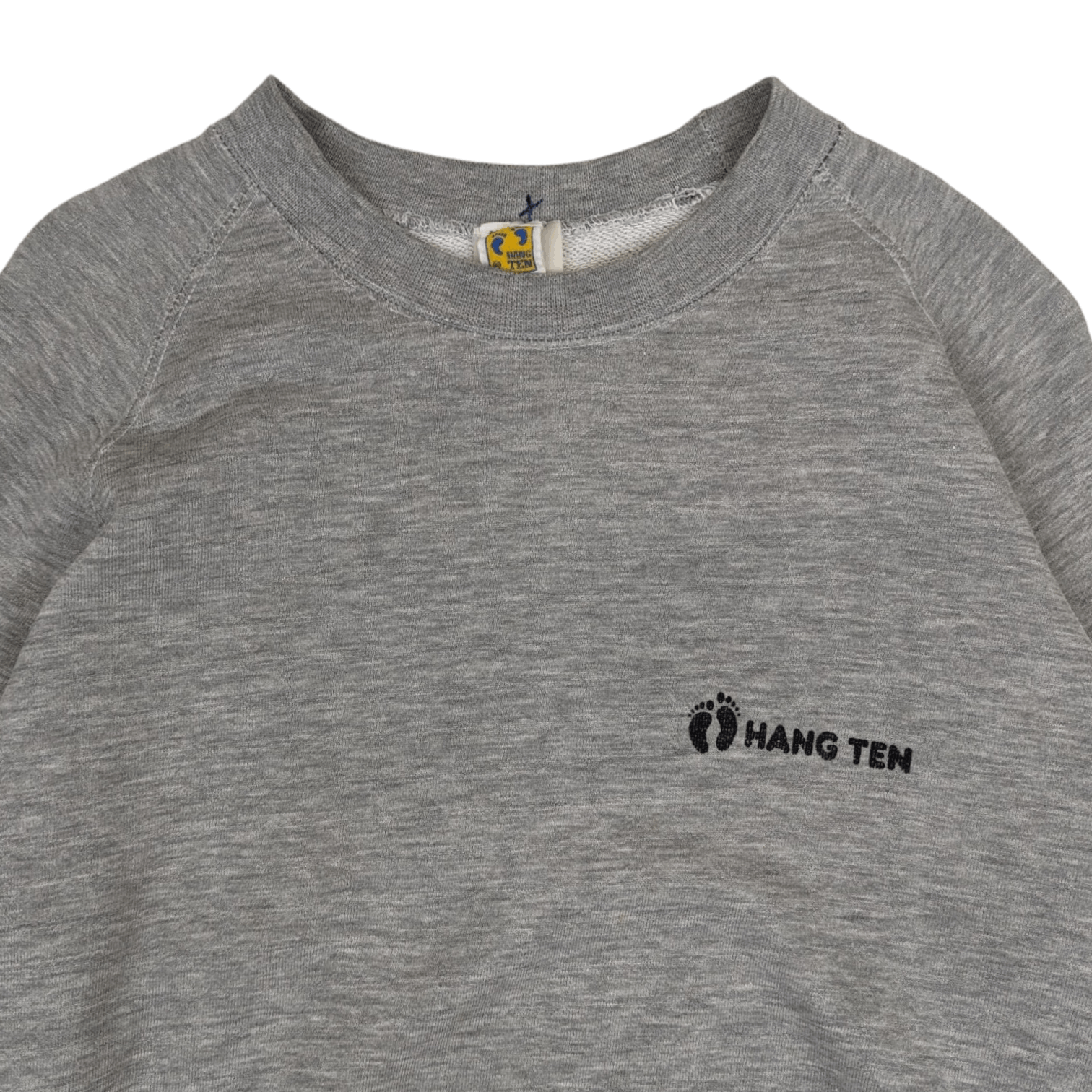 Hang Ten Vintage 80's HANG TEN Sportswear Plain Grey Sweatshirt Size US S / EU 44-46 / 1 - 2 Thumbnail