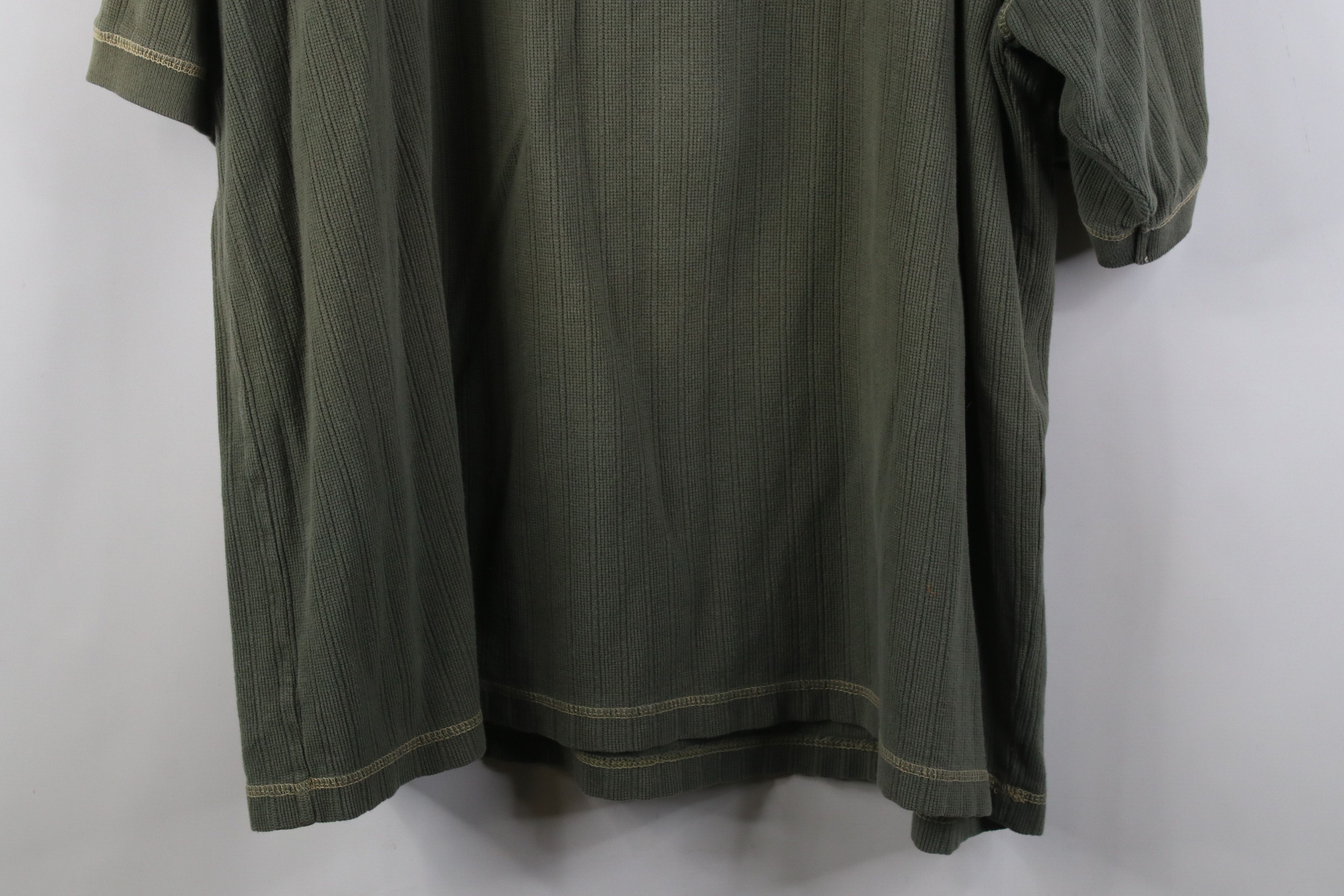 Vintage Vintage 90s Streetwear Ribbed Knit Ringer Henley T-Shirt Size US XL / EU 56 / 4 - 13 Thumbnail