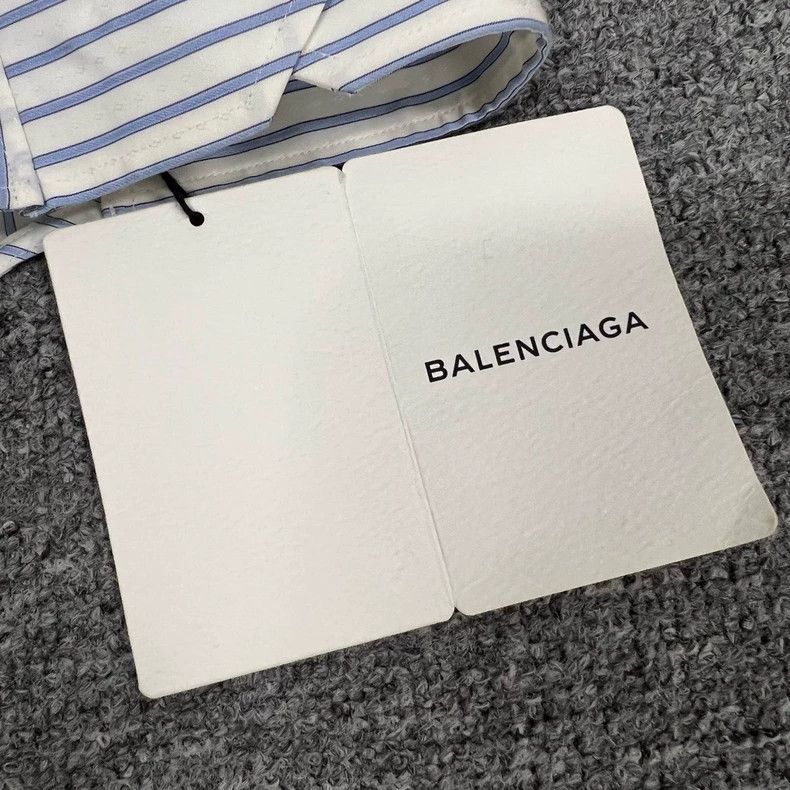 Balenciaga Balenciaga Striped Cape Shirt 2502-Nextarrow Size US M / EU 48-50 / 2 - 6 Thumbnail