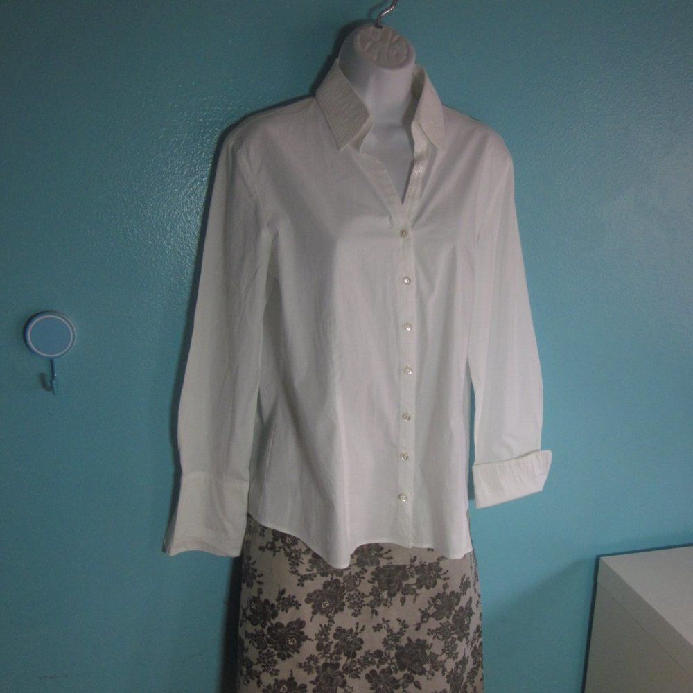 Weber Gerry Weber White Blouse M / L Size M / US 6-8 / IT 42-44 - 6 Thumbnail