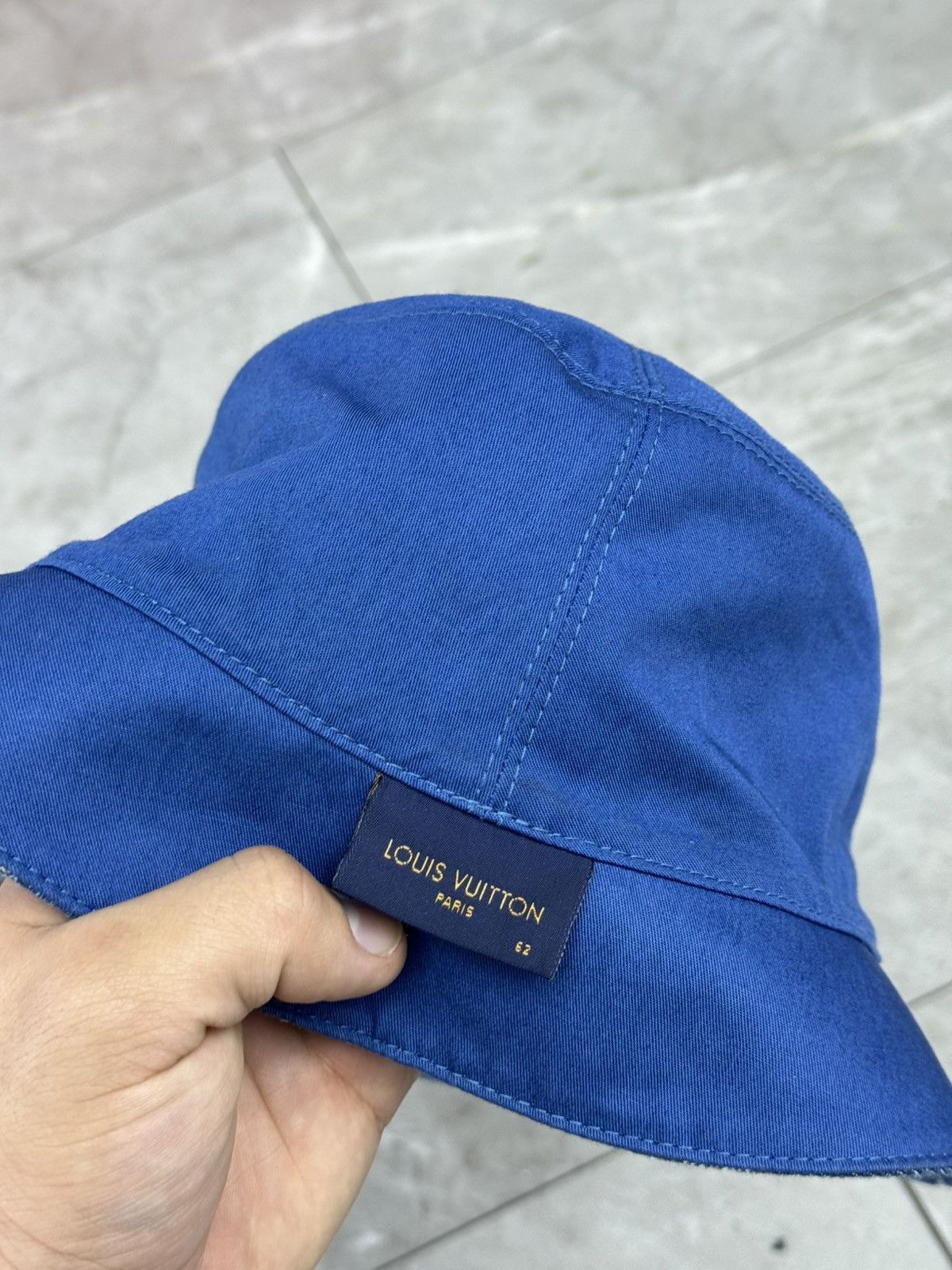 Louis Vuitton Louis vuitton monogram reversible denim bucket hat LV Size ONE SIZE - 5 Thumbnail