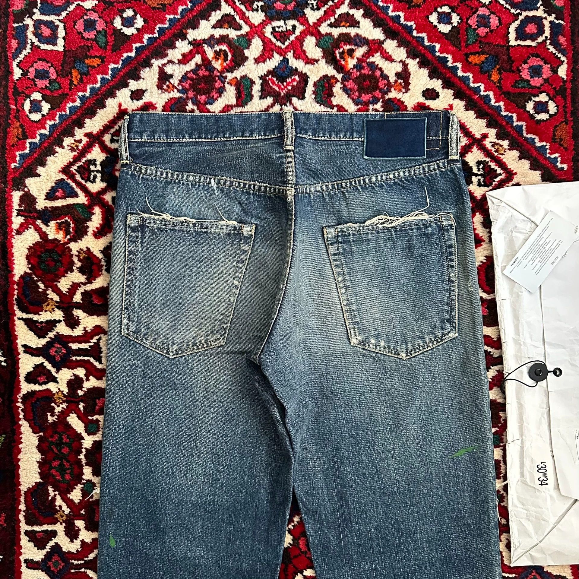 Visvim visvim 03d17 wide jeans mud dyed w34l30 18 Size US 34 / EU 50 - 4 Thumbnail