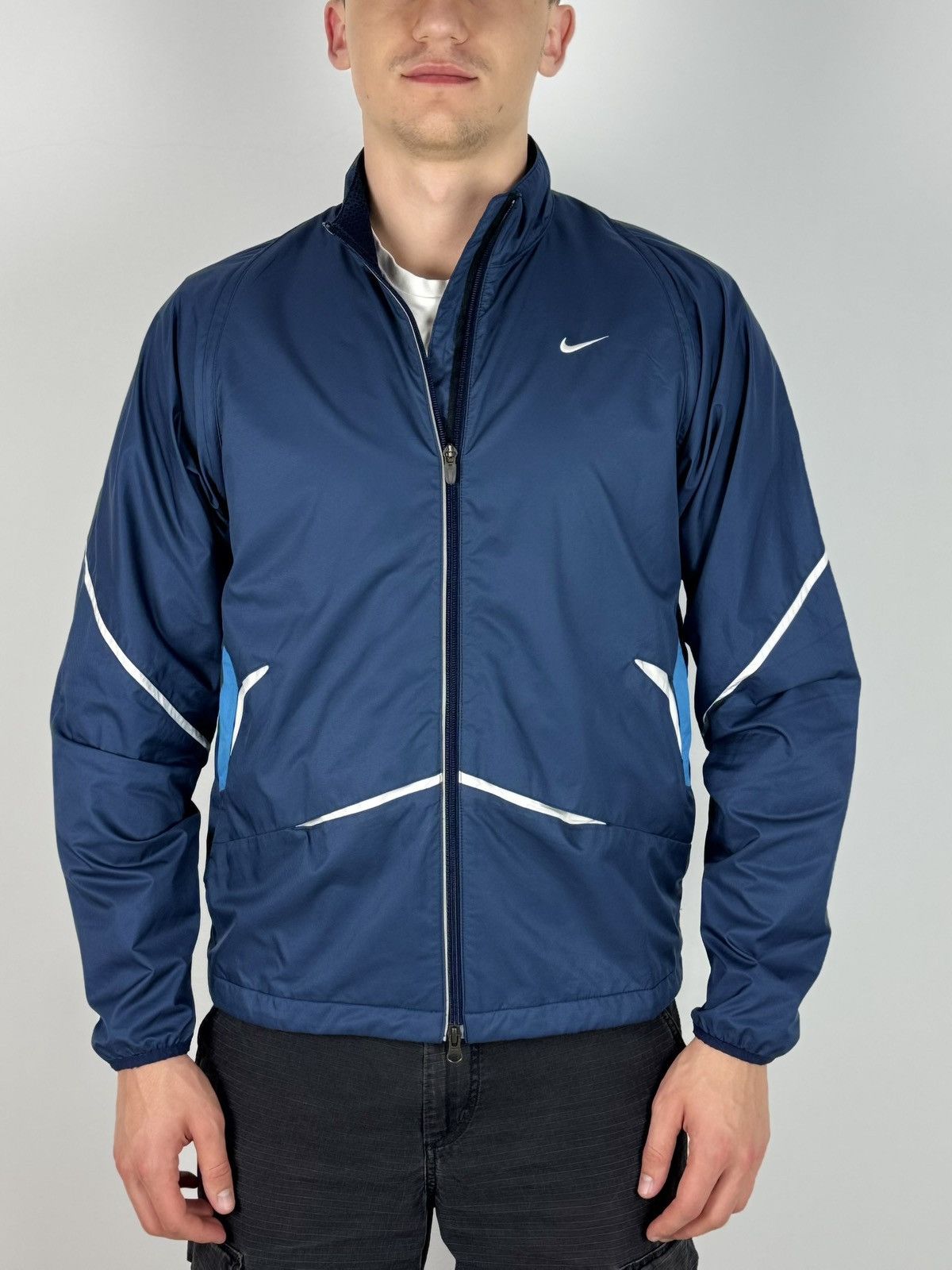 Nike Y2K Vintage Nike 2in1 Paneled Nylon Vented Running Jacket Size US M / EU 48-50 / 2 - 1 Thumbnail