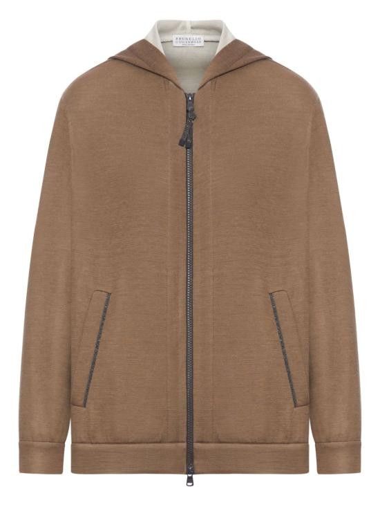 Brunello Cucinelli BRUNELLO CUCINELLI Women Hoodies MP828SB806 C9122 Brown Size XS / US 0-2 / IT 36-38 - 1 Thumbnail