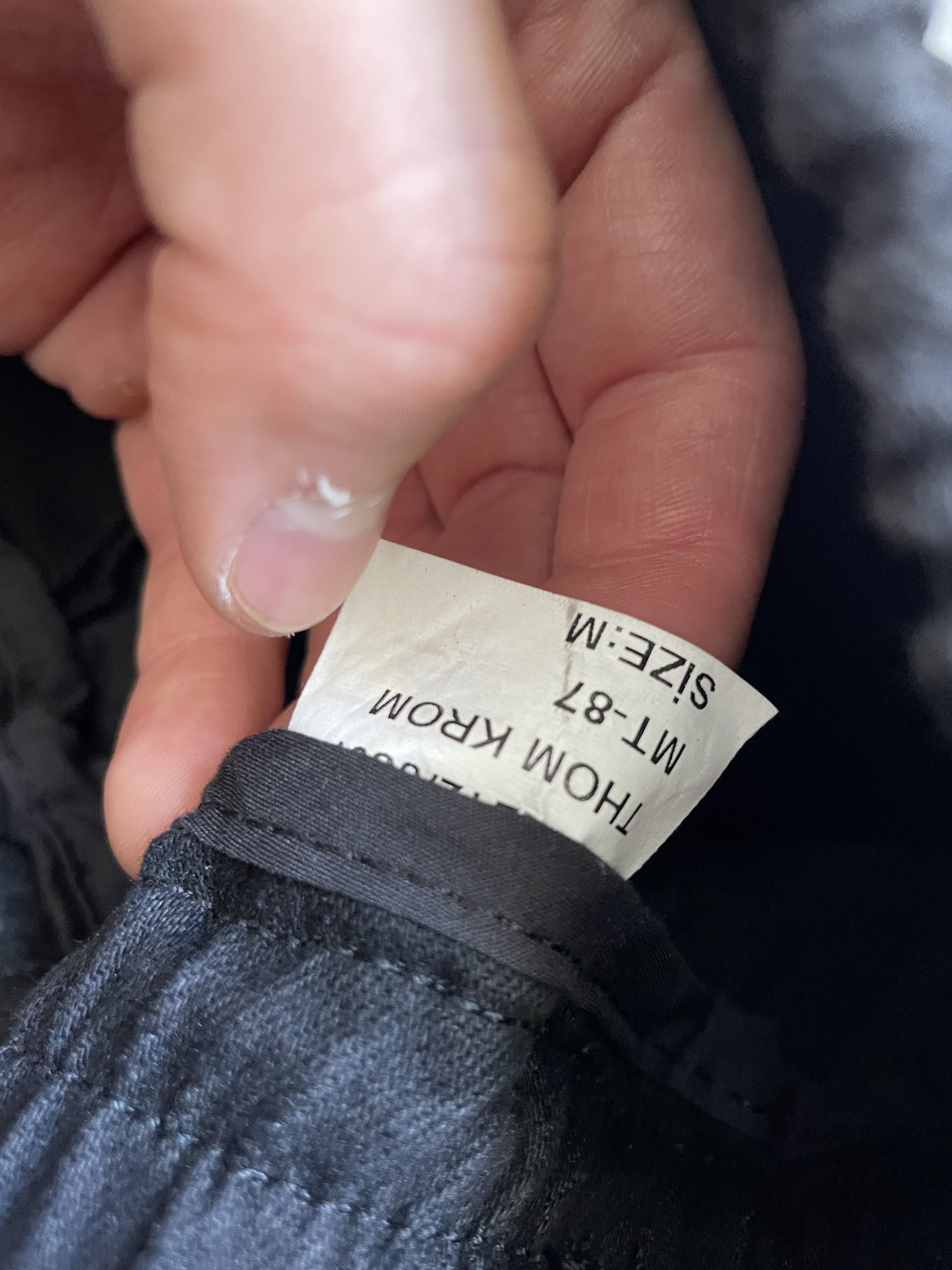 Thom Krom BLACK THOM KROM MT87 DROPPED CROTCH RICK OWENS TYPE PANTS Size US 32 / EU 48 - 7 Thumbnail