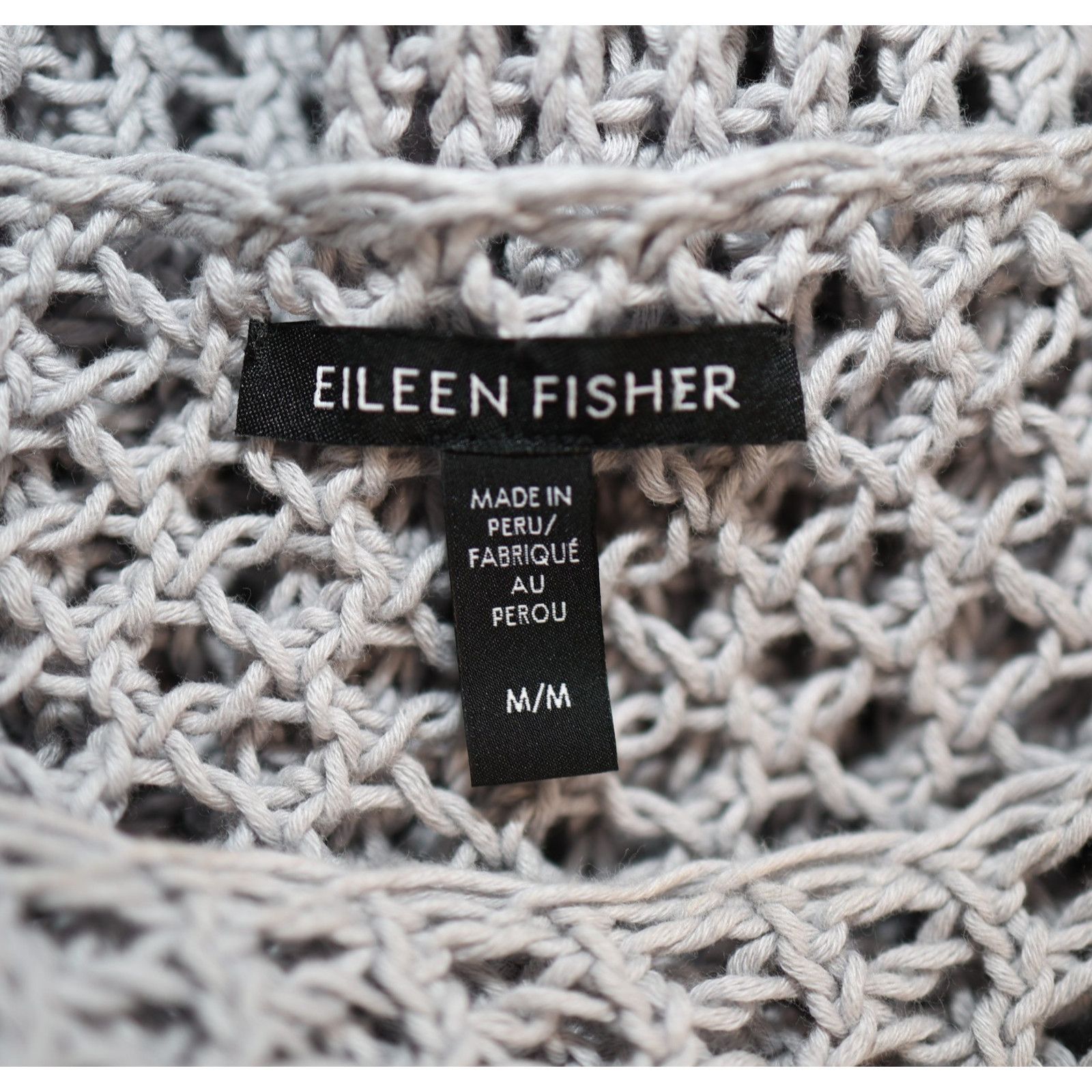 Eileen Fisher EILEEN FISHER Cotton Twisted Cord Weave Bateau Pullover Sz M Size M / US 6-8 / IT 42-44 - 5 Thumbnail