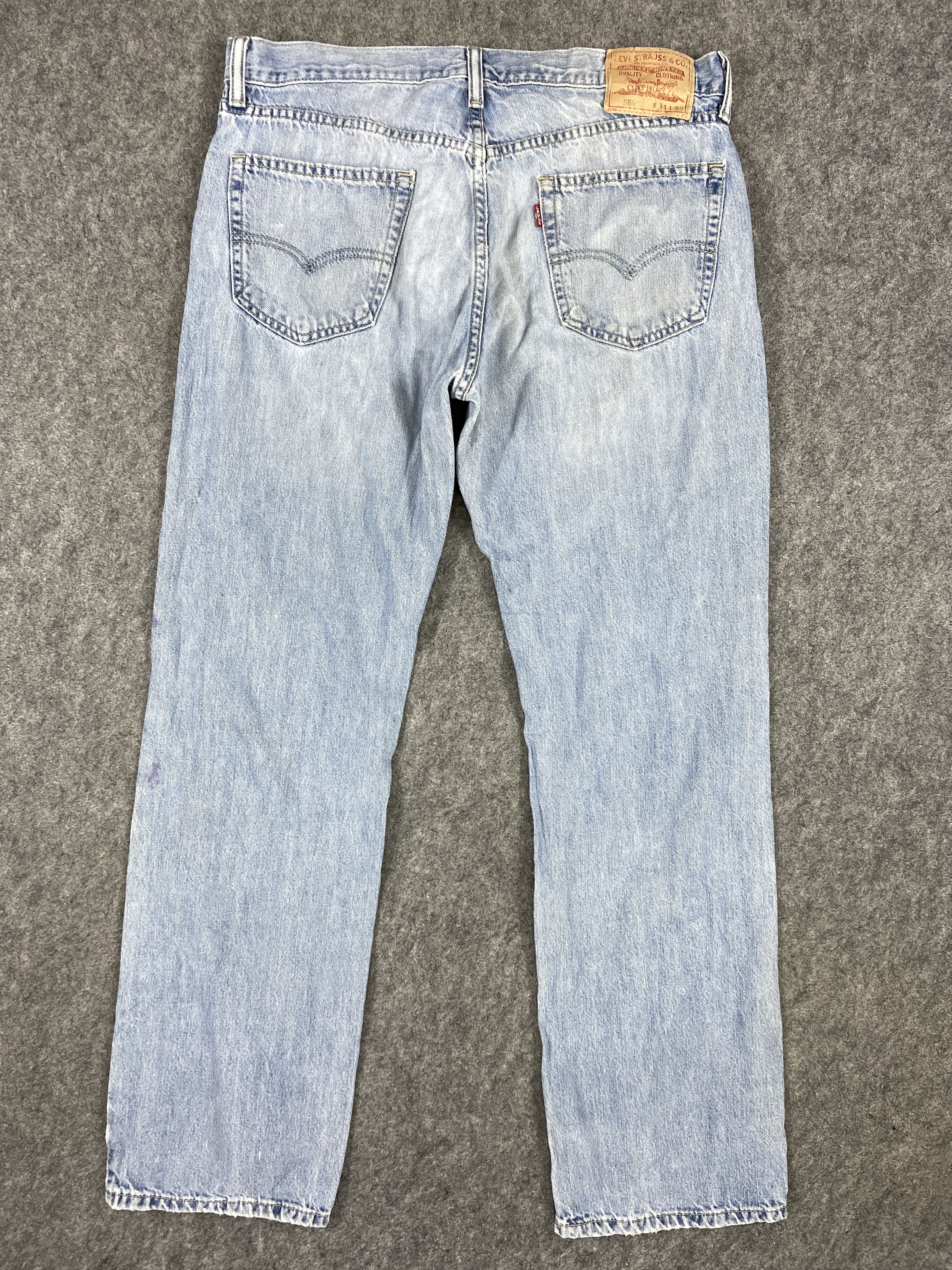 Levi's Light Blue Wash Vintage Levi's 559 35x32 Denim -SJ057 Size US 35 - 2 Thumbnail